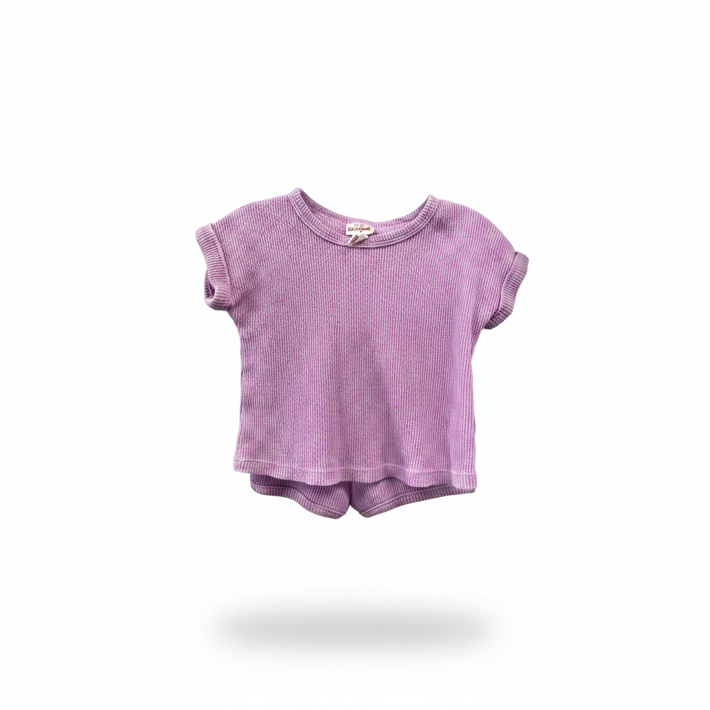 Purple Cat & Jack set, 6-9m