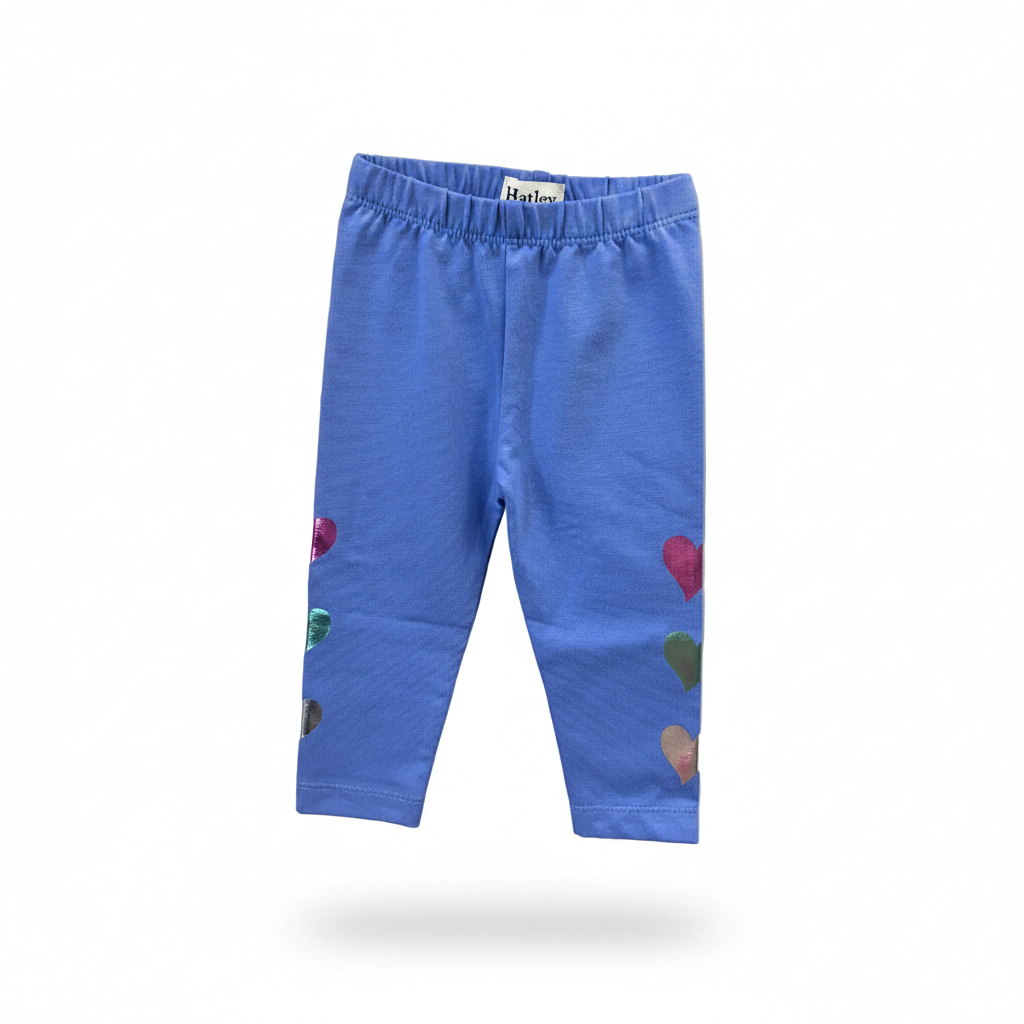 Periwinkle Hatley Leggings, 6-9m