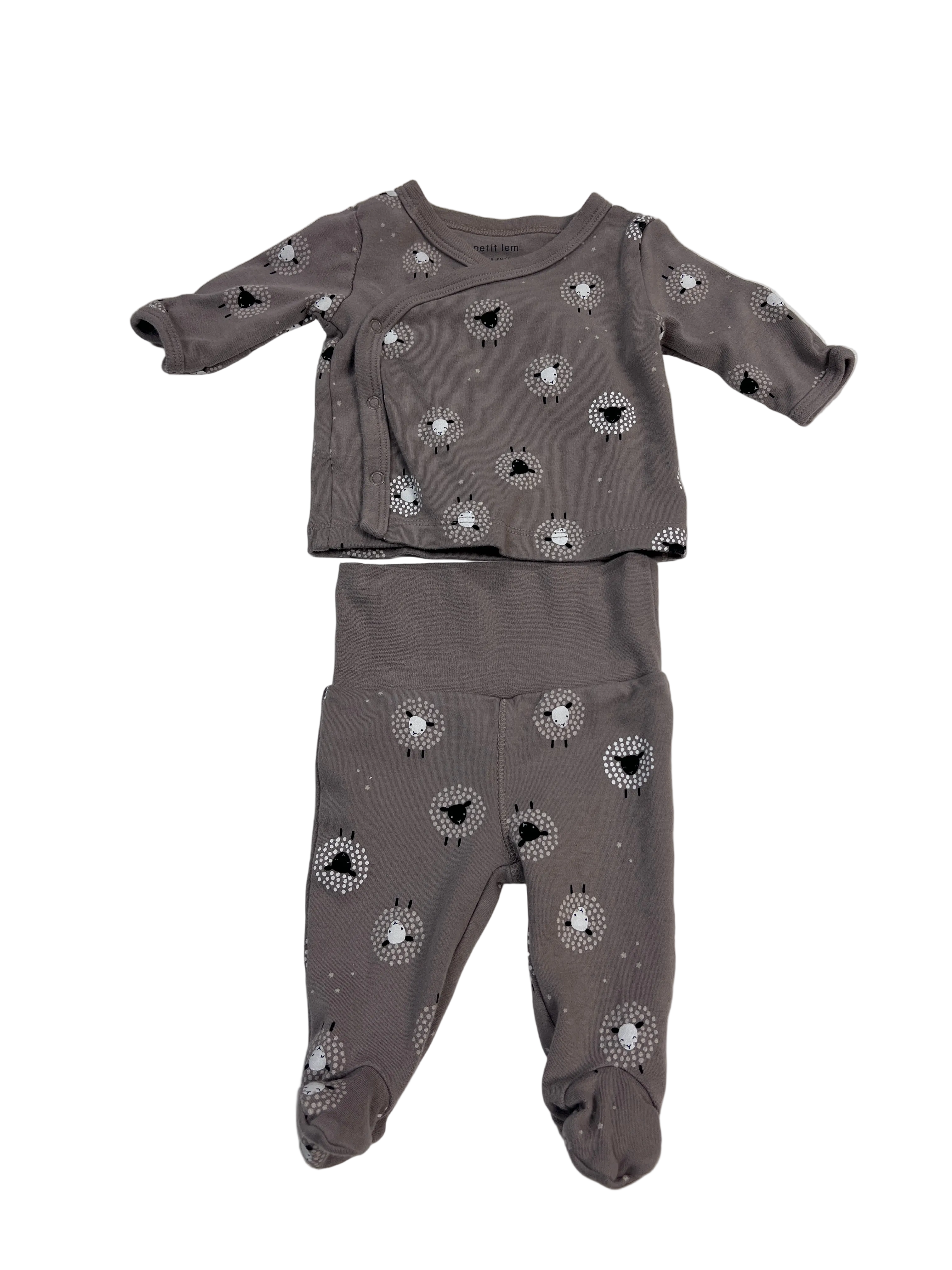 Taupe Petit Lem Set, Newborn
