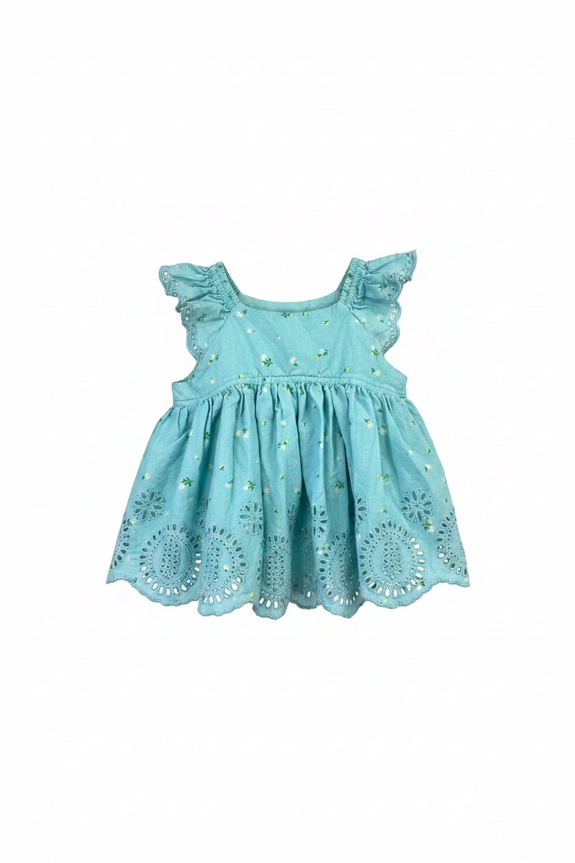 Teal Gap Dress, 6-12m