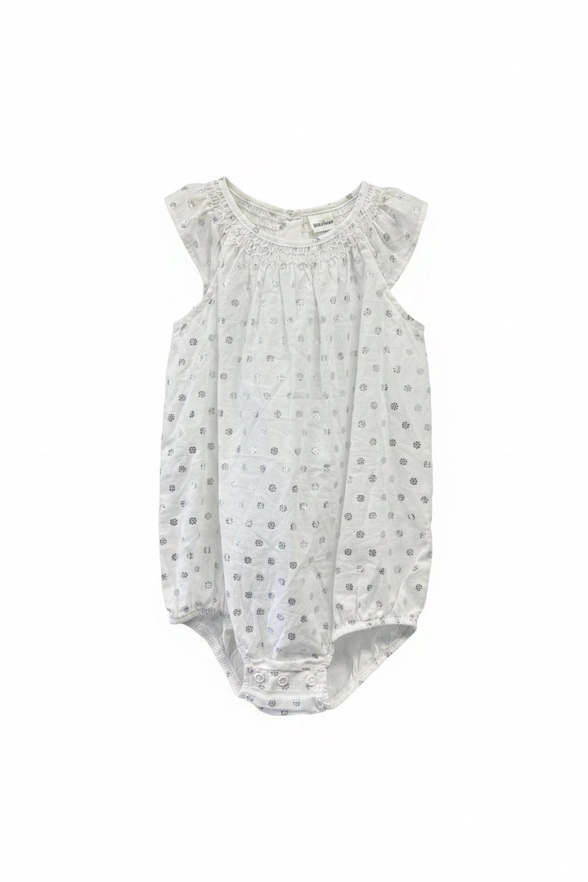 white Oshkosh Romper, 24m