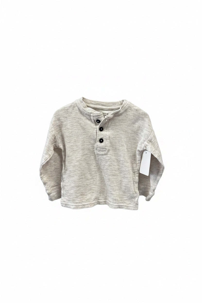 beige easy peasy T-Shirt, 2t