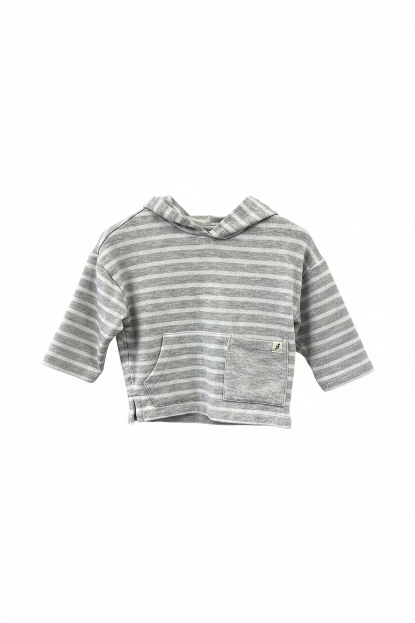 Stripe easy peasy Sweatshirt, 6-9m