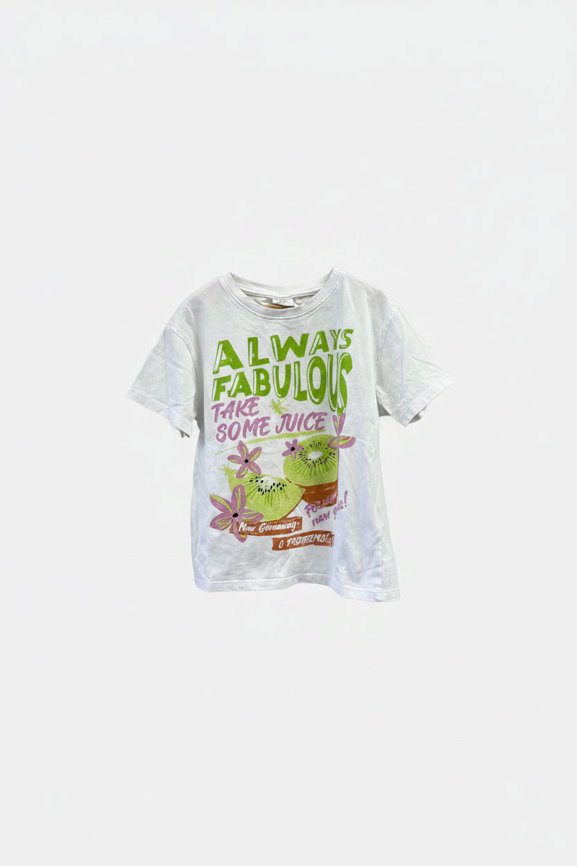 White Zara T-Shirt, 8-9y