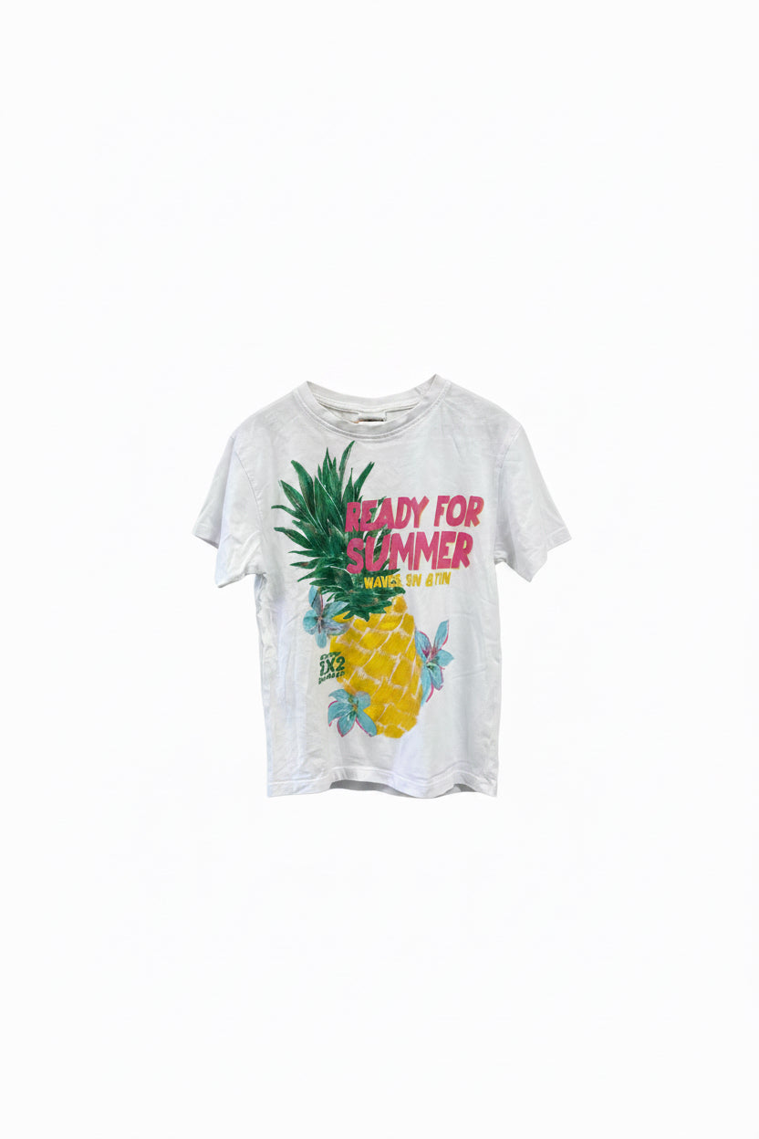 White Zara T-Shirt, 8-9y
