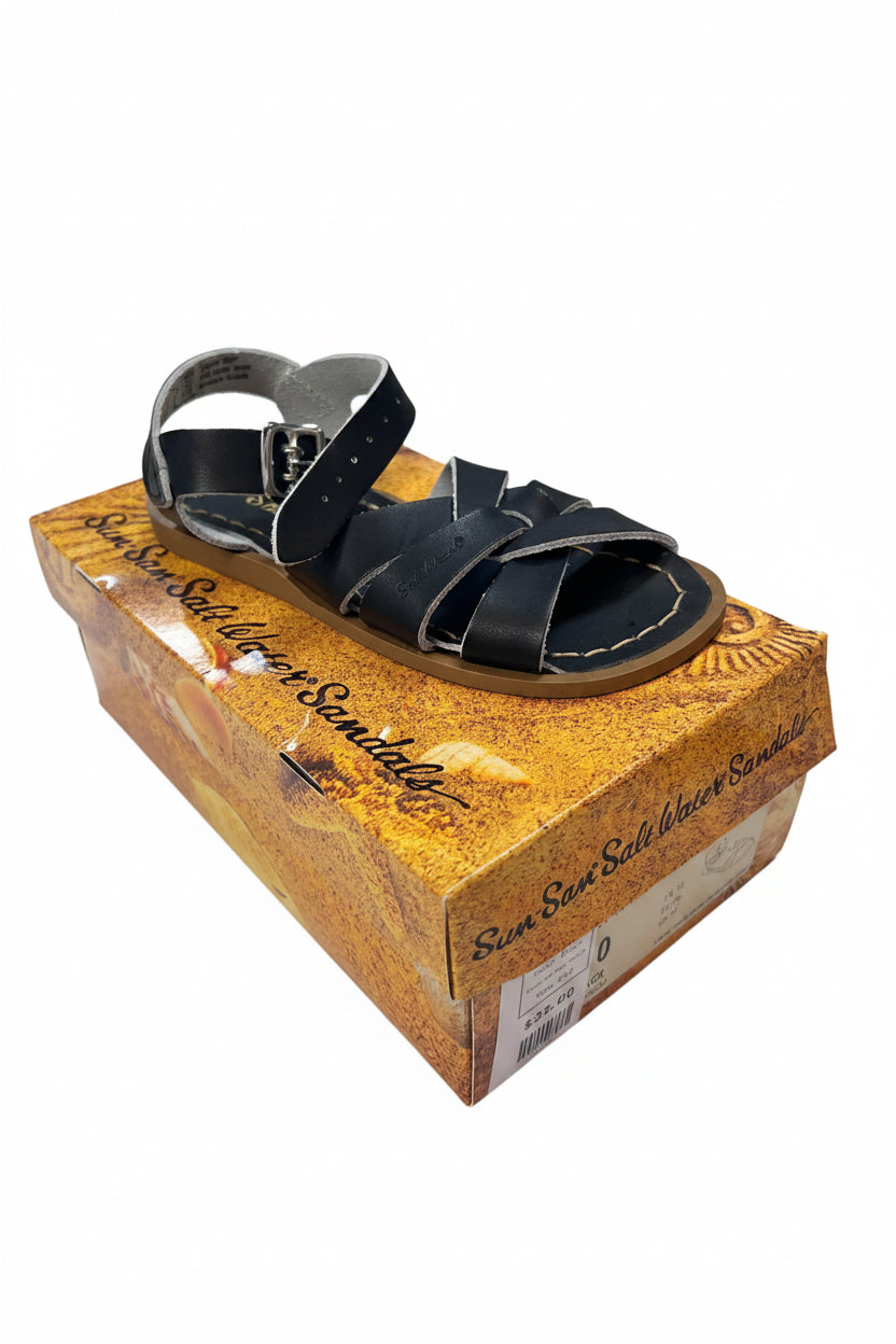 Black Salt Water Sandals Shoes, C10
