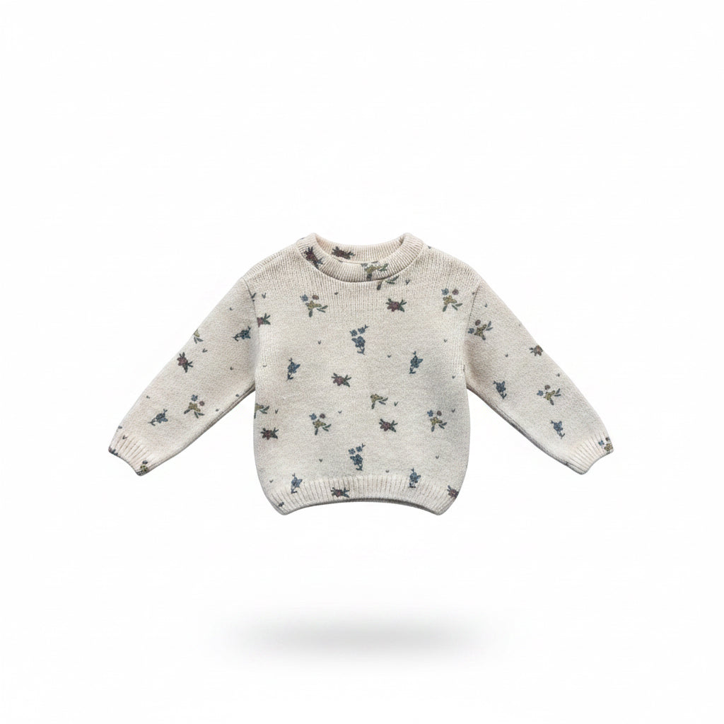 cream Zara Knit Sweater, 4-5y