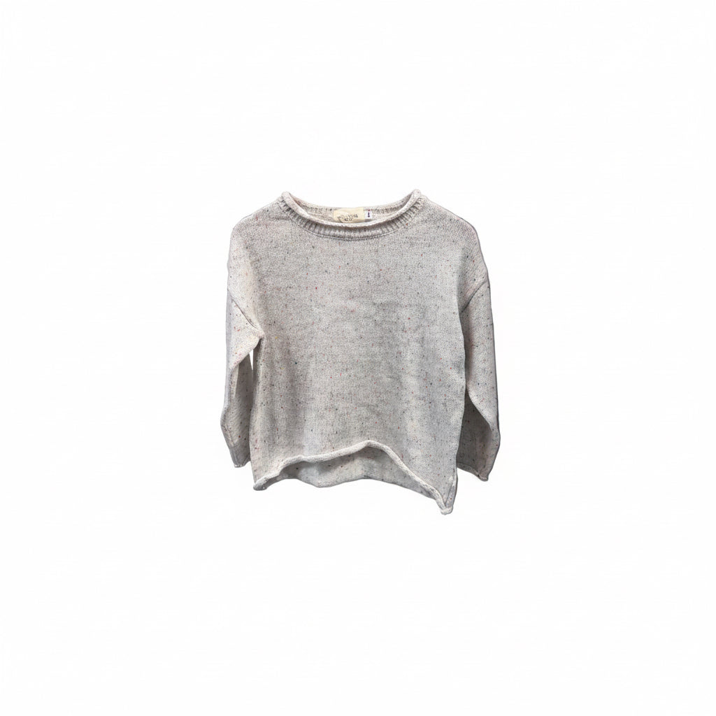 Cream Misc Knit Sweater, 3-4y