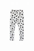 White Tiny Button Apparel Pants, 4-5t