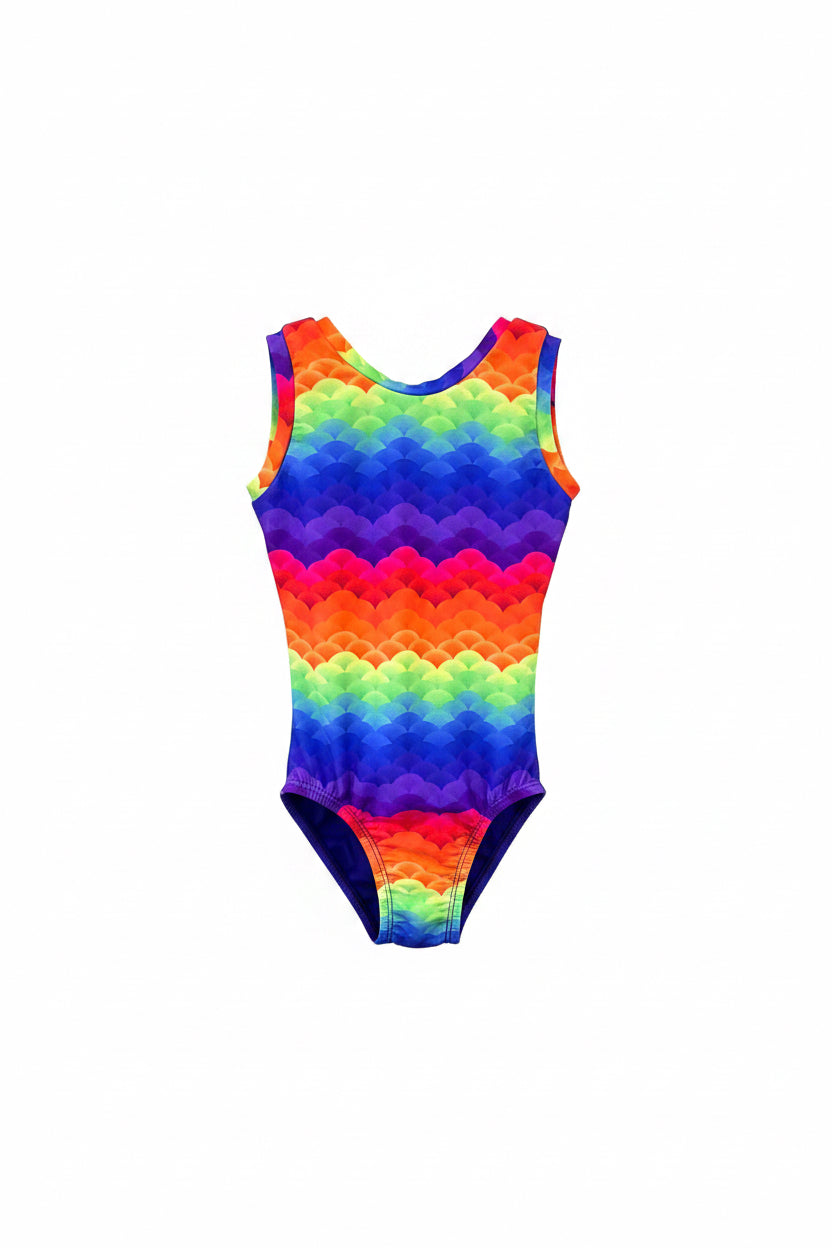 Multi-Color Icy Activewear Leotard, 6y