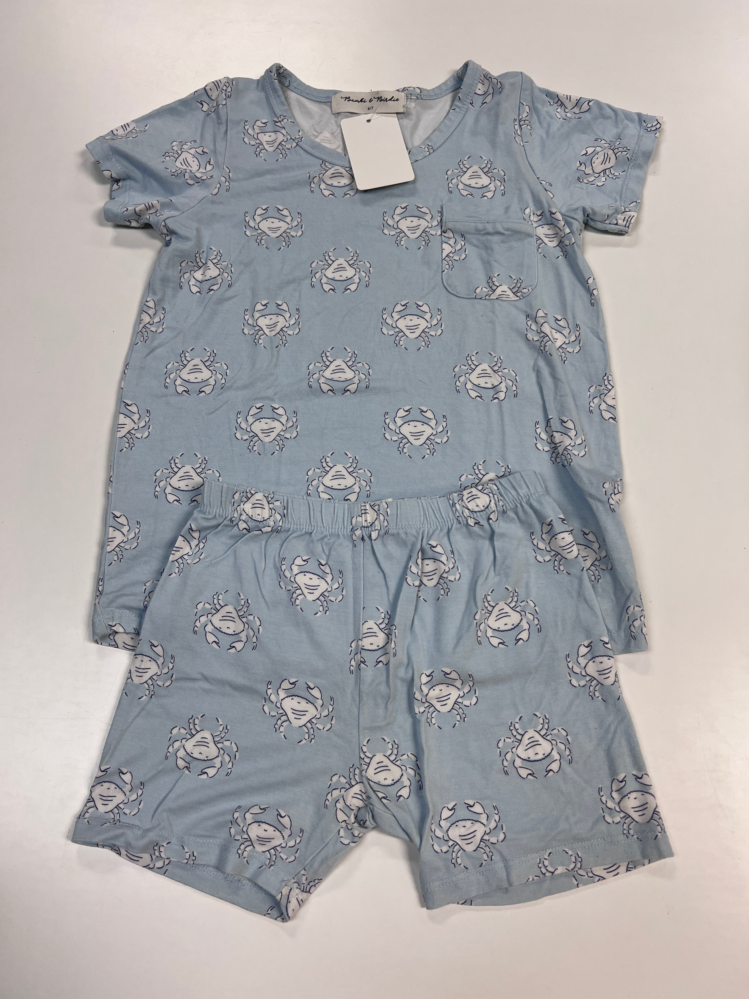 Blue Bambi & Birdie Pajamas, 6-7y