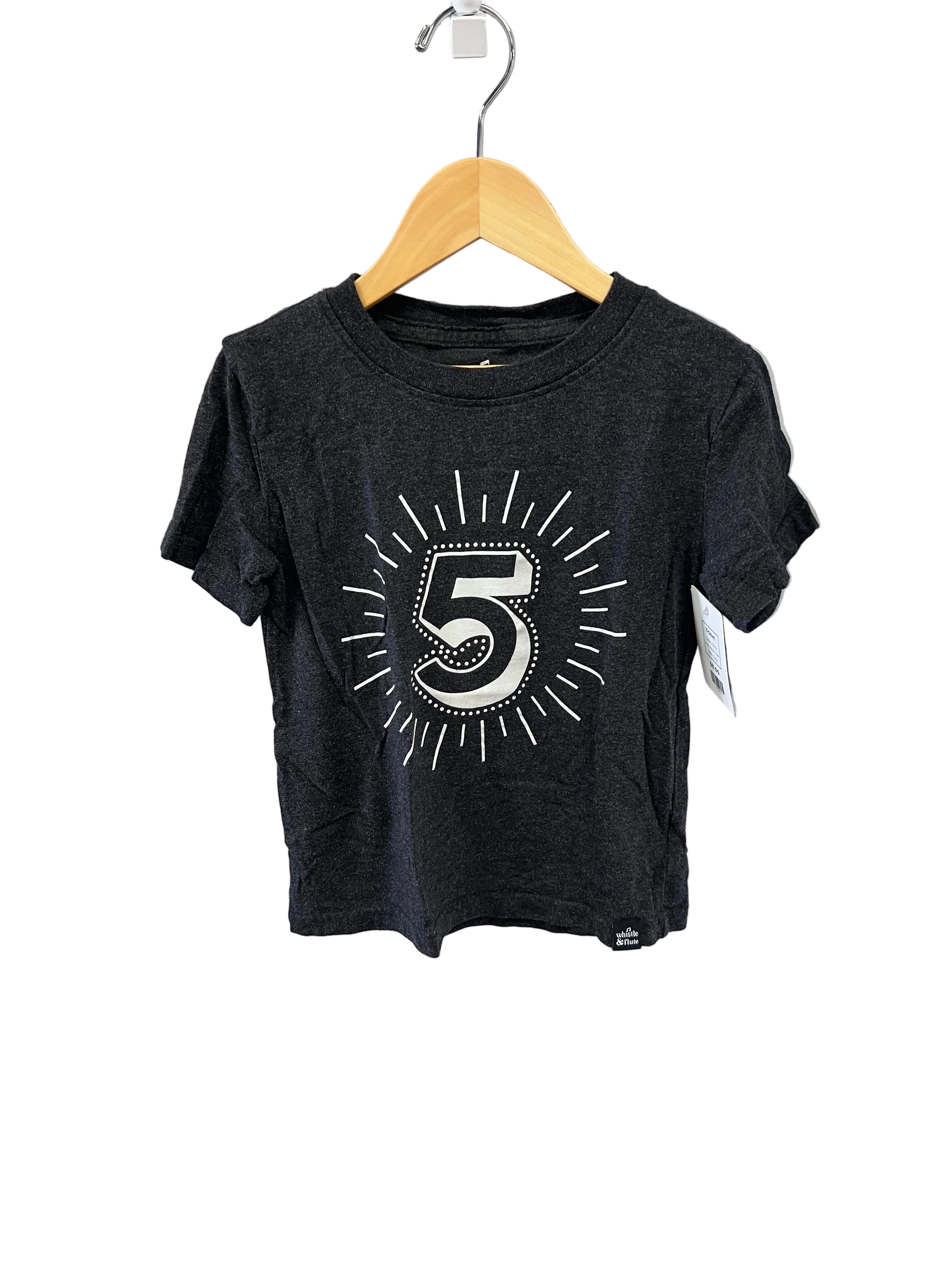 Grey Whistle & Flute T-Shirt, 5-6y