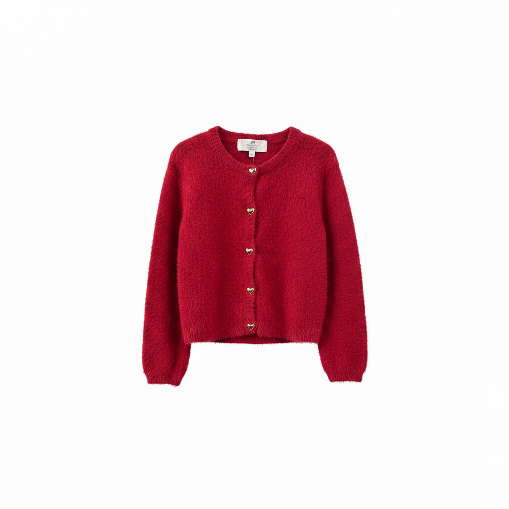 Red H&M Cardigan, 6-8y