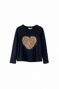 Black H&M T-Shirt, 6-8y