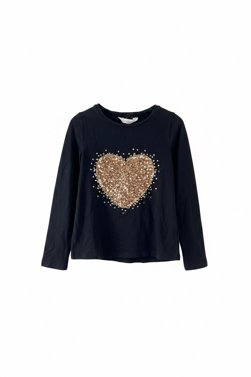 Black H&M T-Shirt, 6-8y