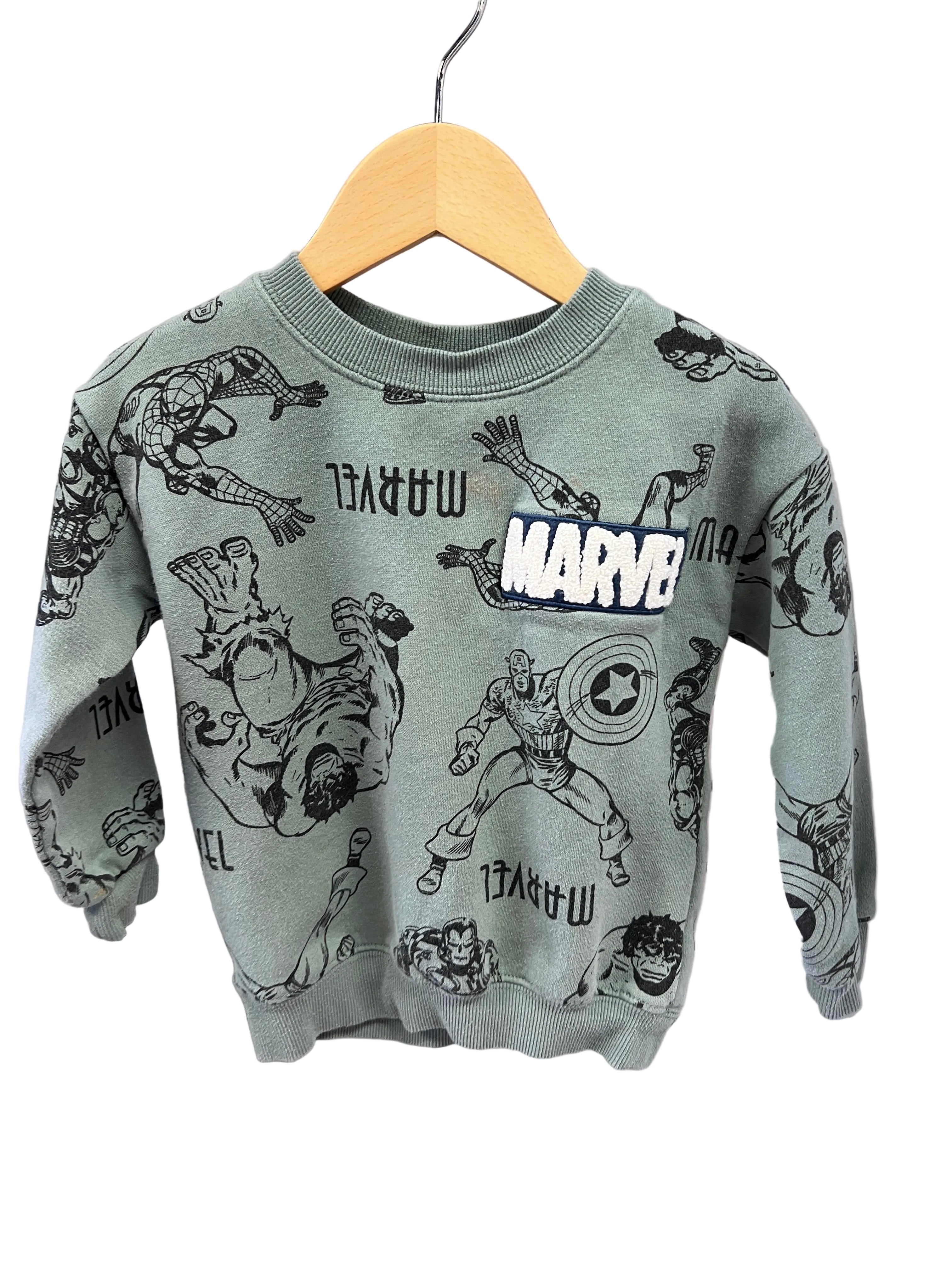 Green Misc Sweatshirt, 3y