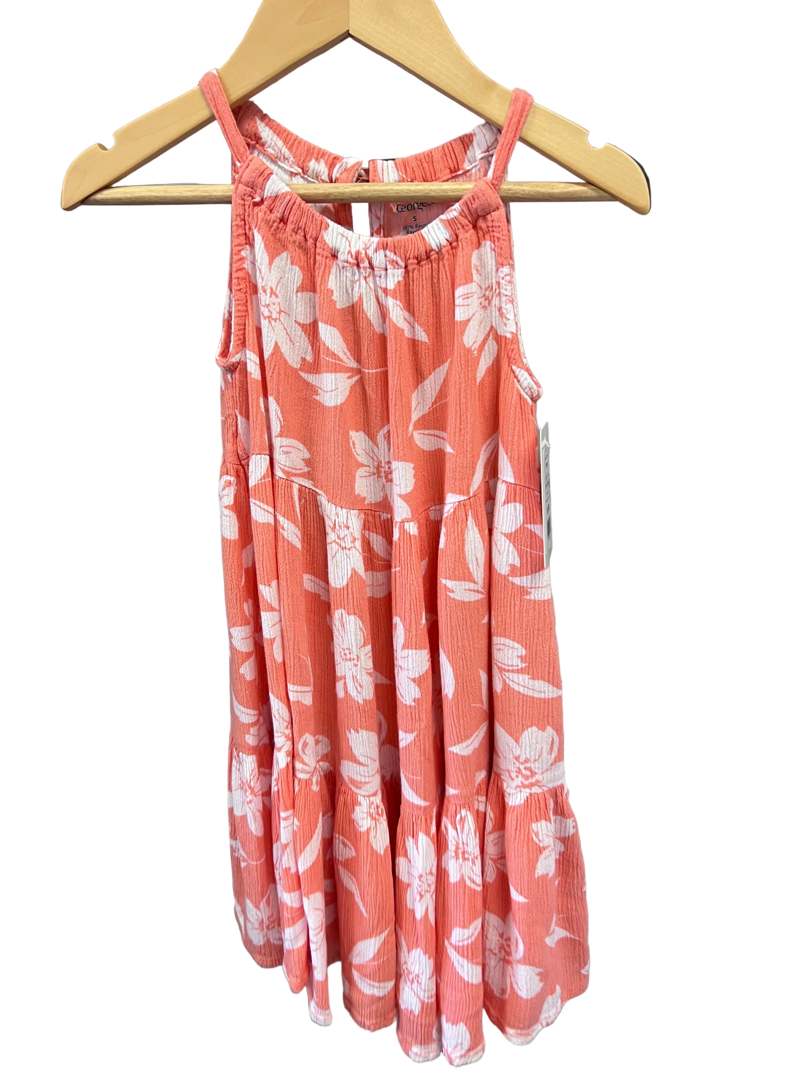 Orange George Dress, 5y