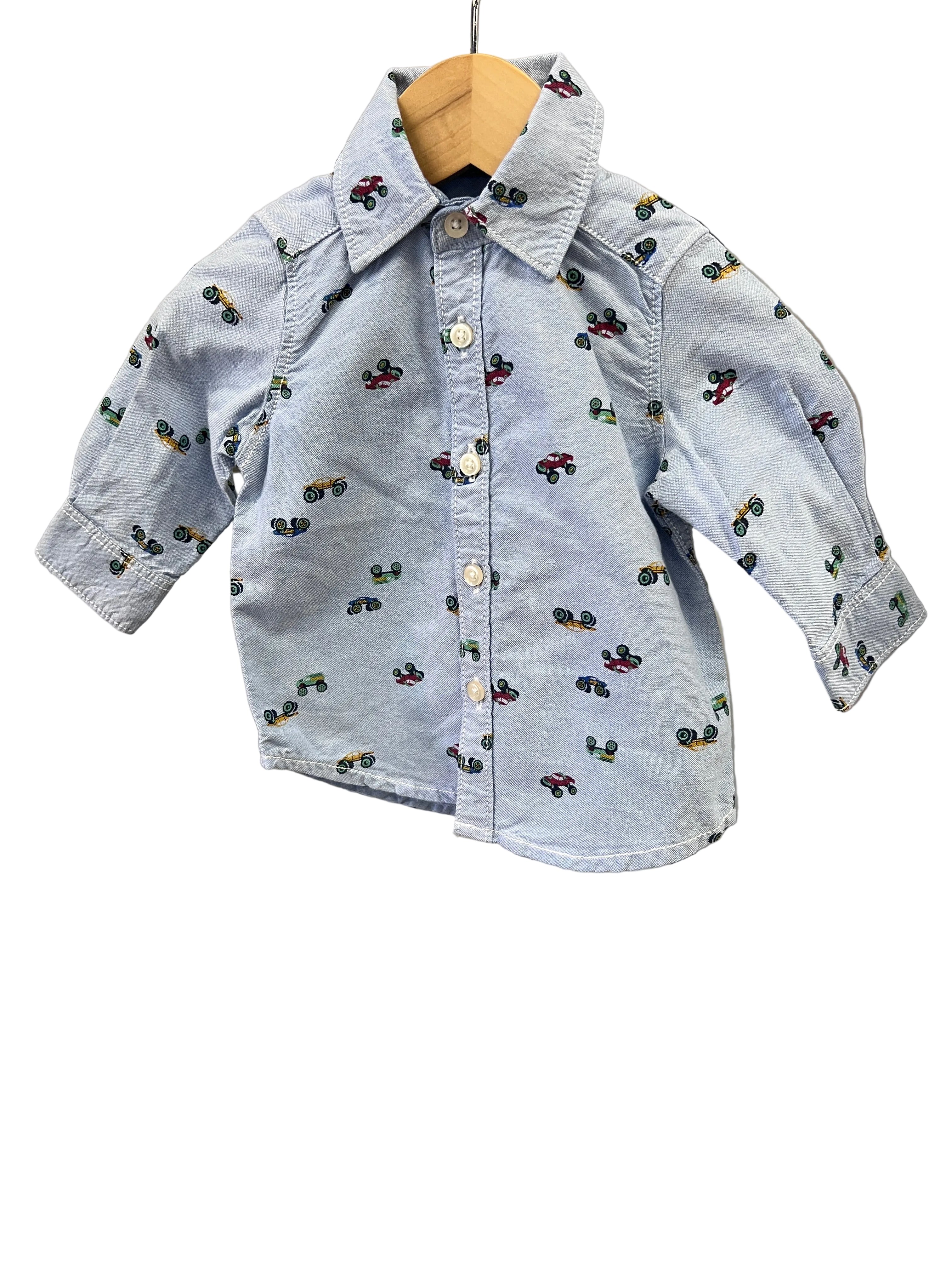 Blue Carters Dress Shirt, 3m