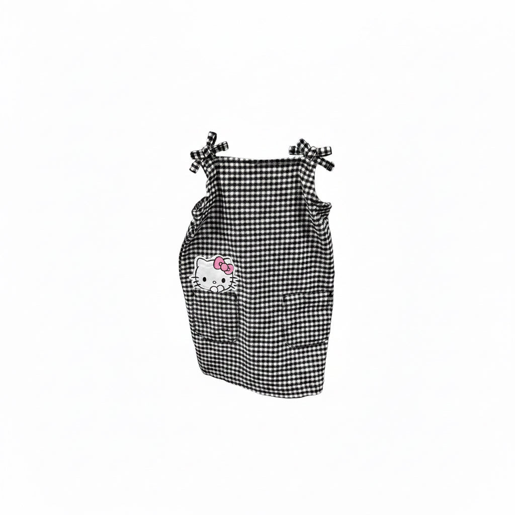 Checkered Misc Pinafore, 12m