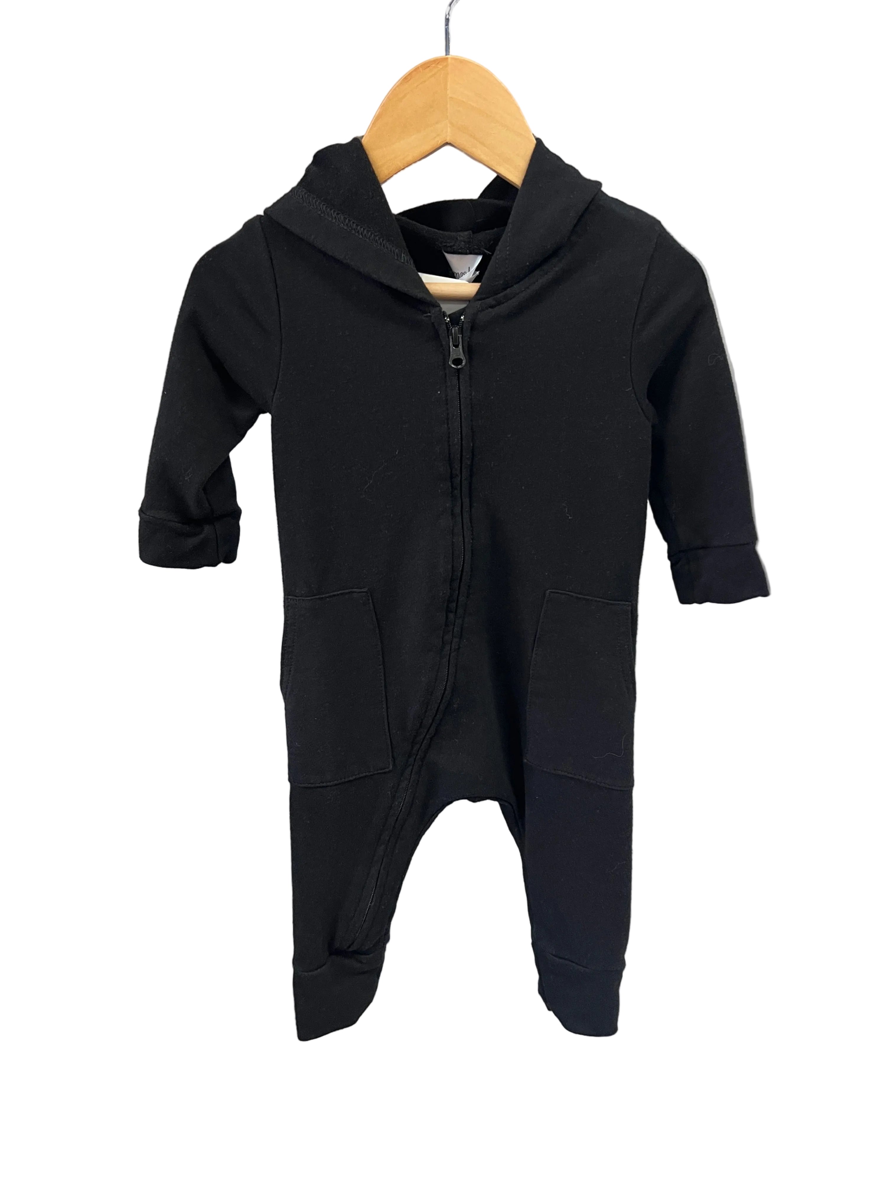 Black Smash + Tess Romper, 3-6m