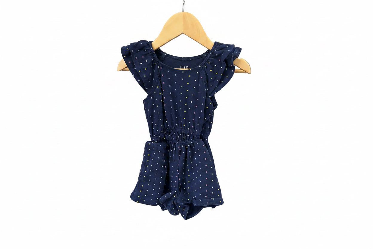 Navy Gap Romper, 2T