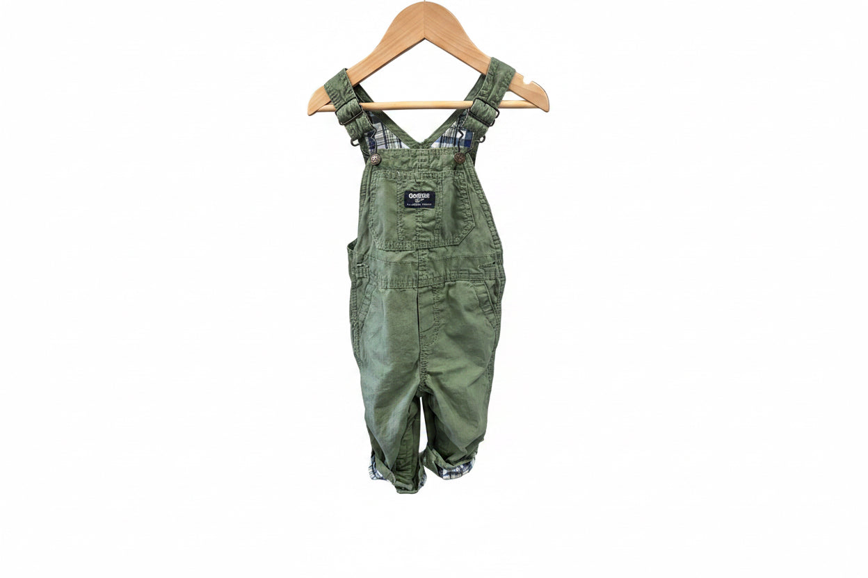 Green Oshkosh Overalls, 18m