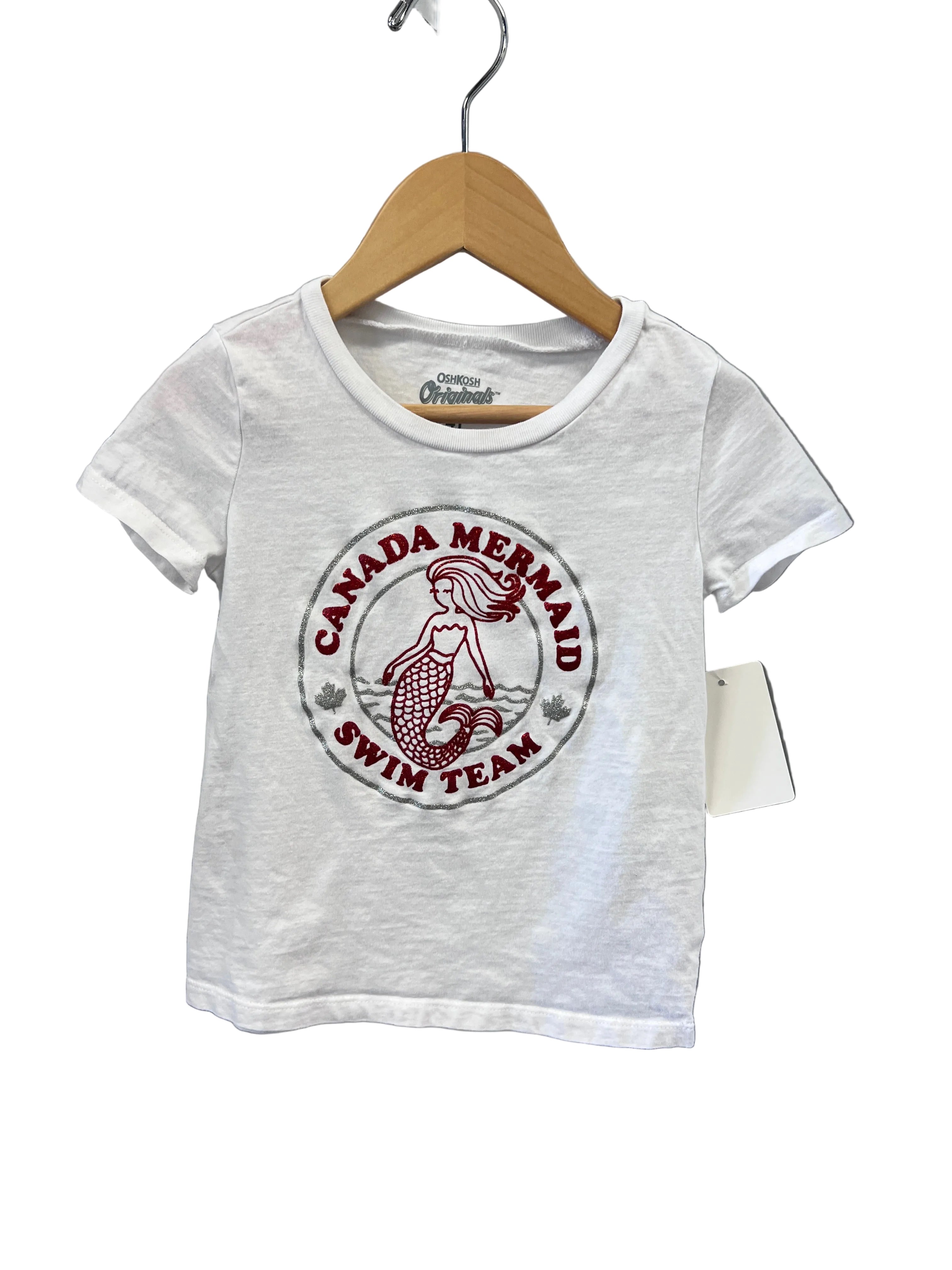white Oshkosh T-Shirt, 4t