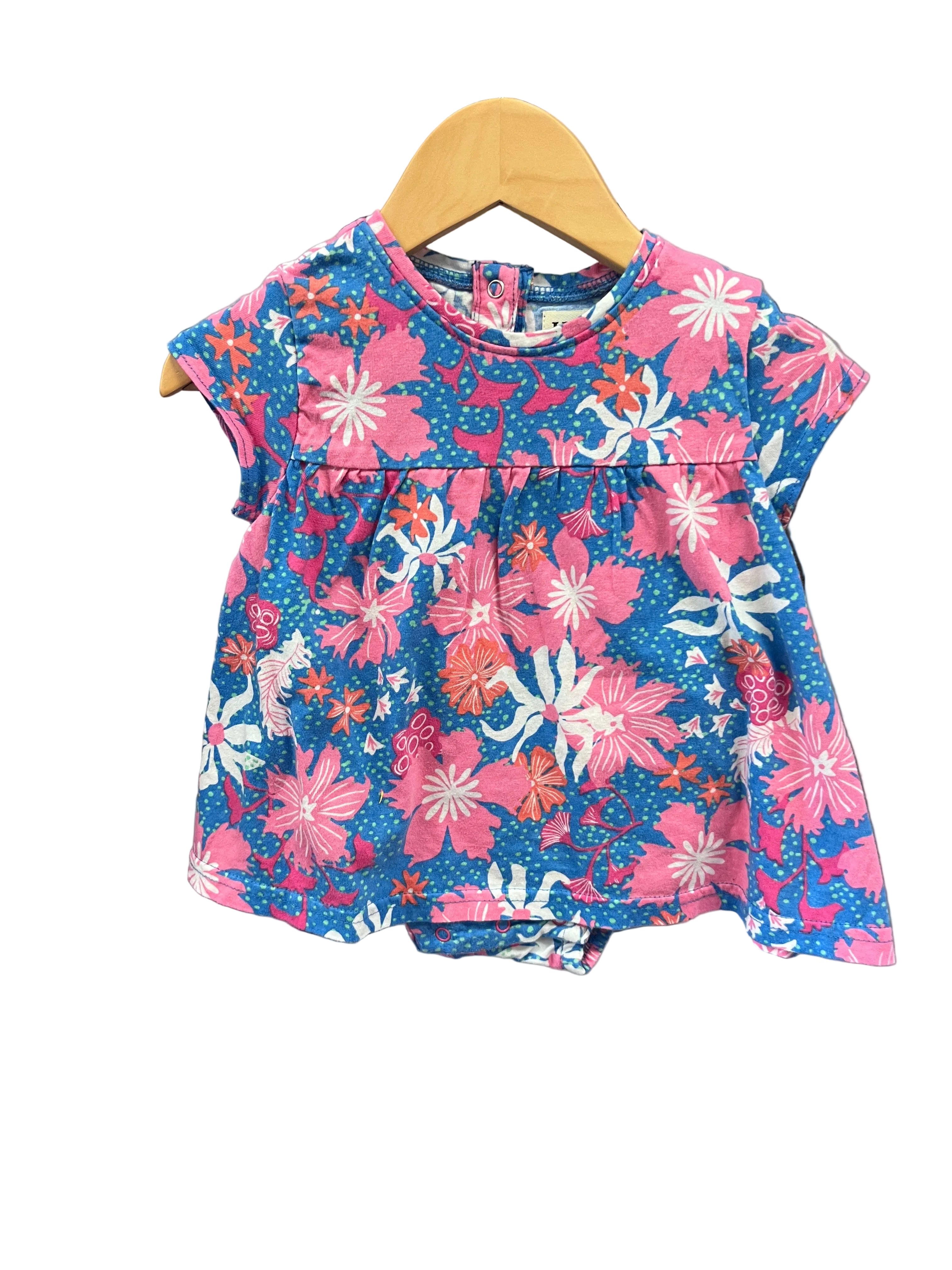 Blue Hatley Dress, 3-6m