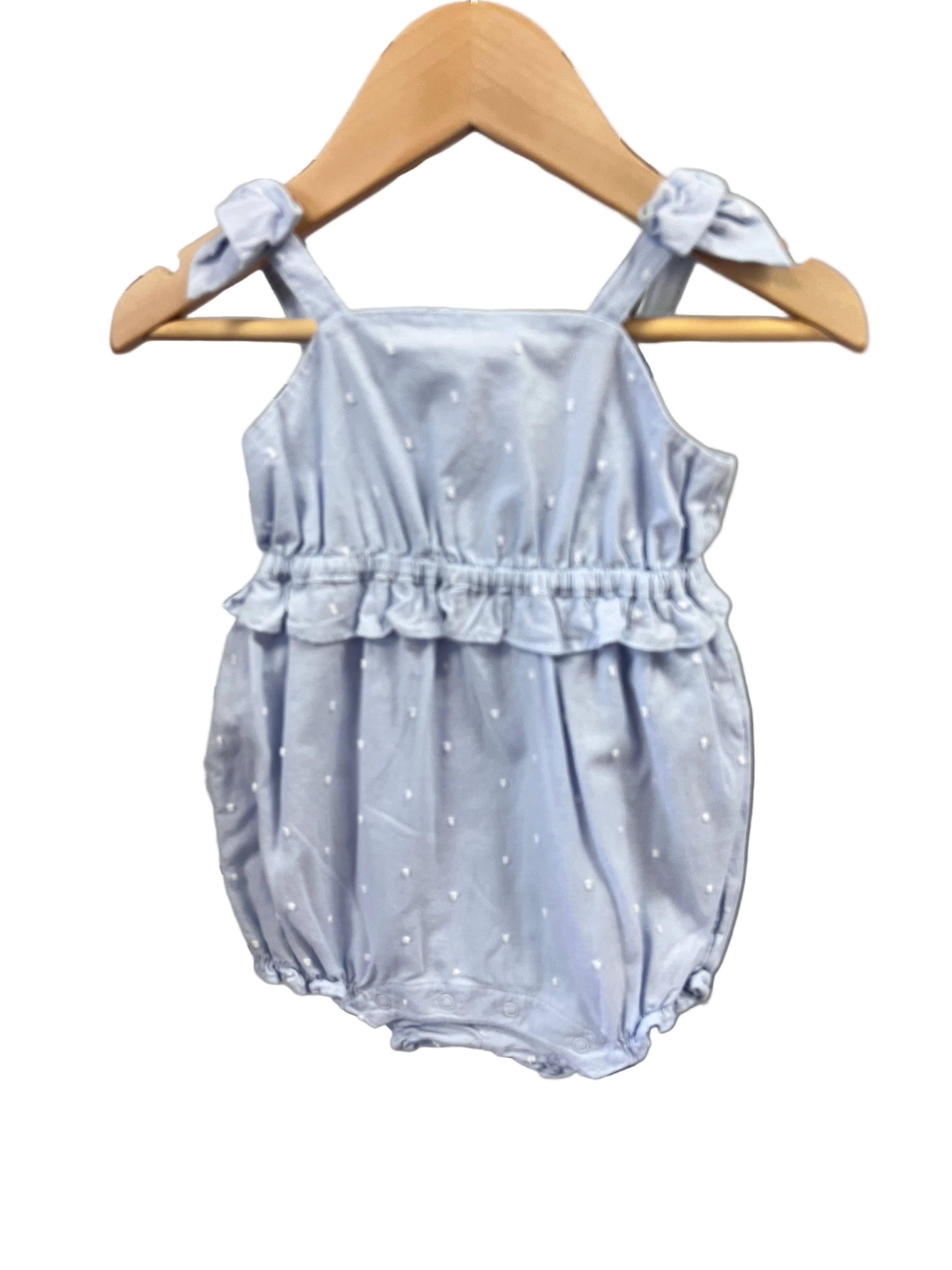 blue Janie & Jack Romper, 6-12m