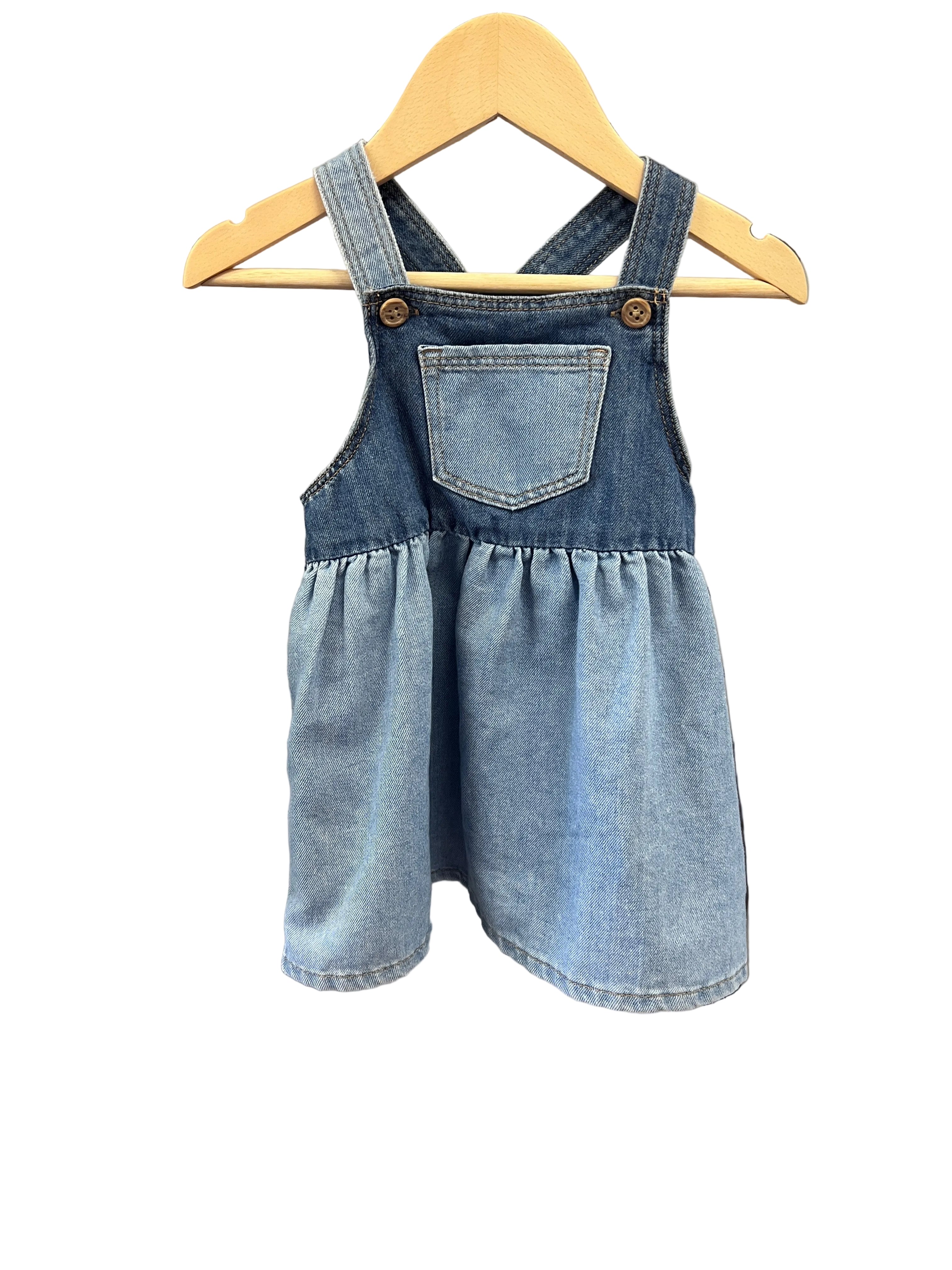 Denim H&M Overalls, 9-12m