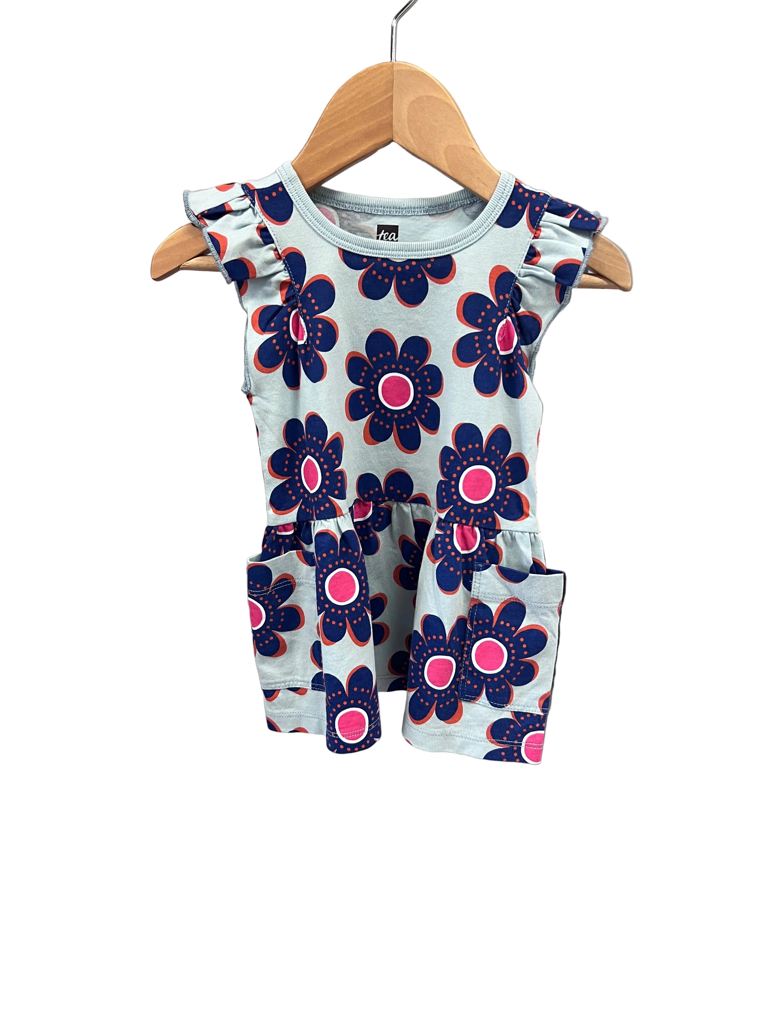blue Tea Collection Dress, 6-9m