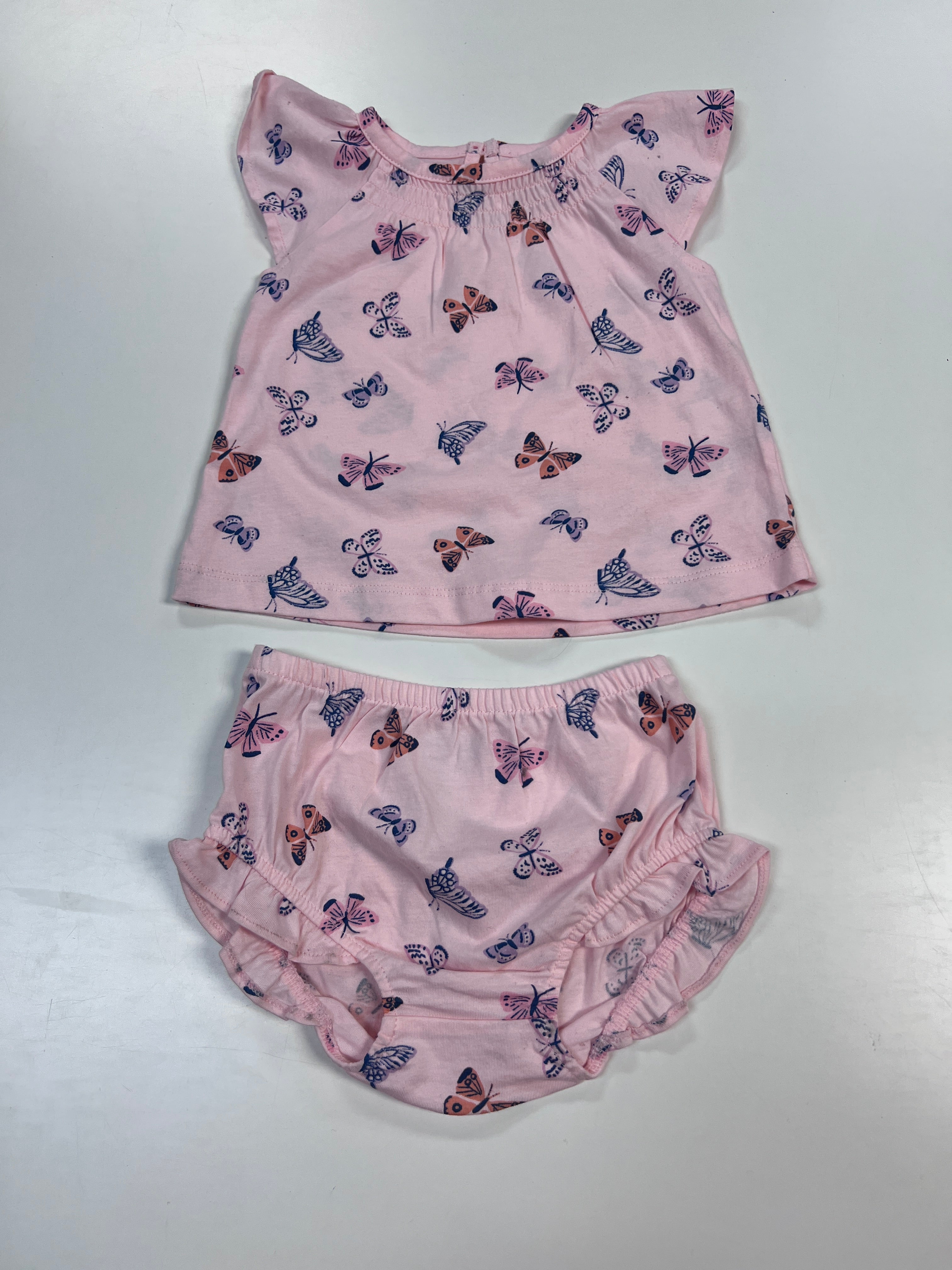 pink Carters set, 9m