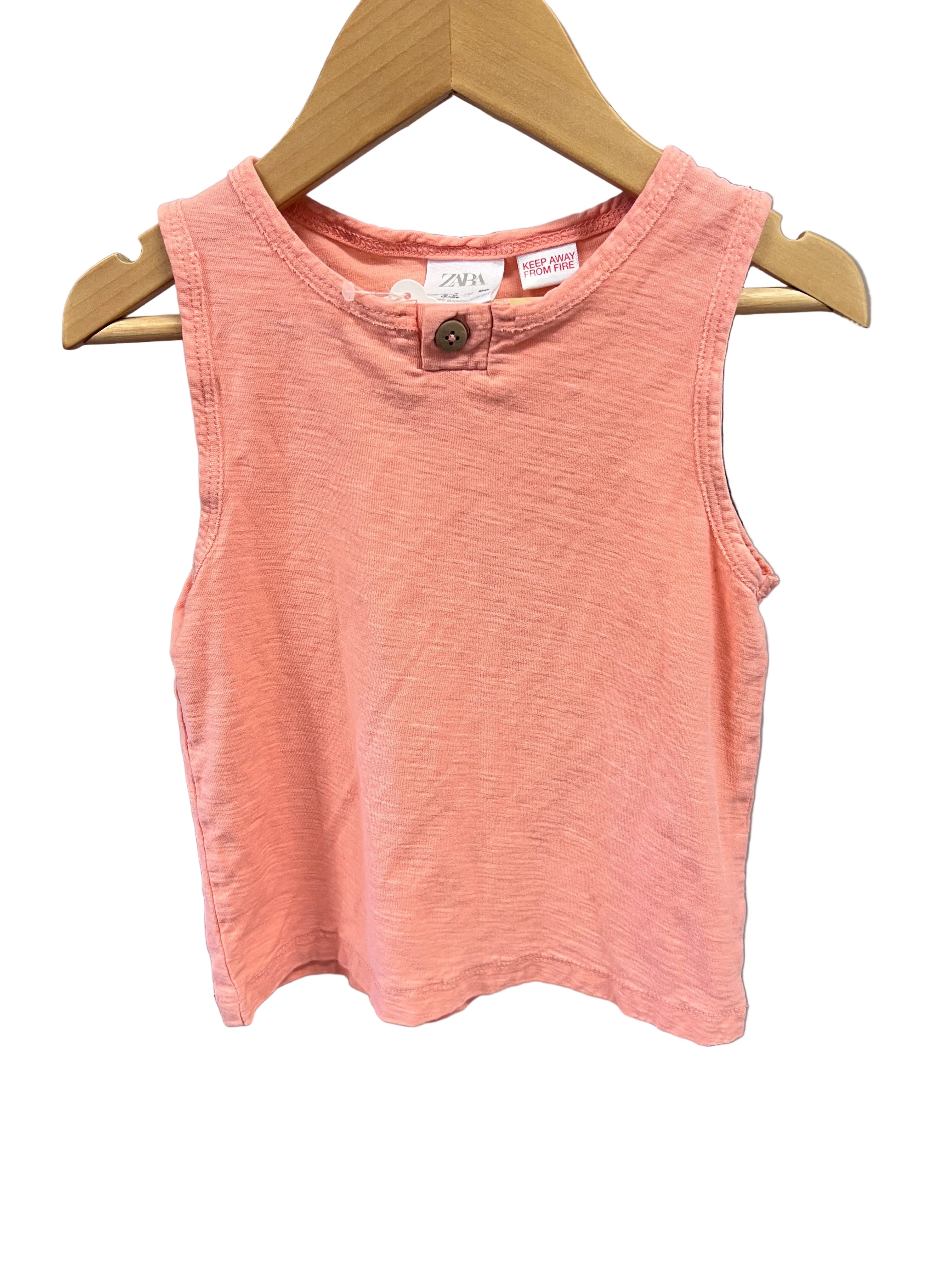 orange Zara Tank Top, 2-3y