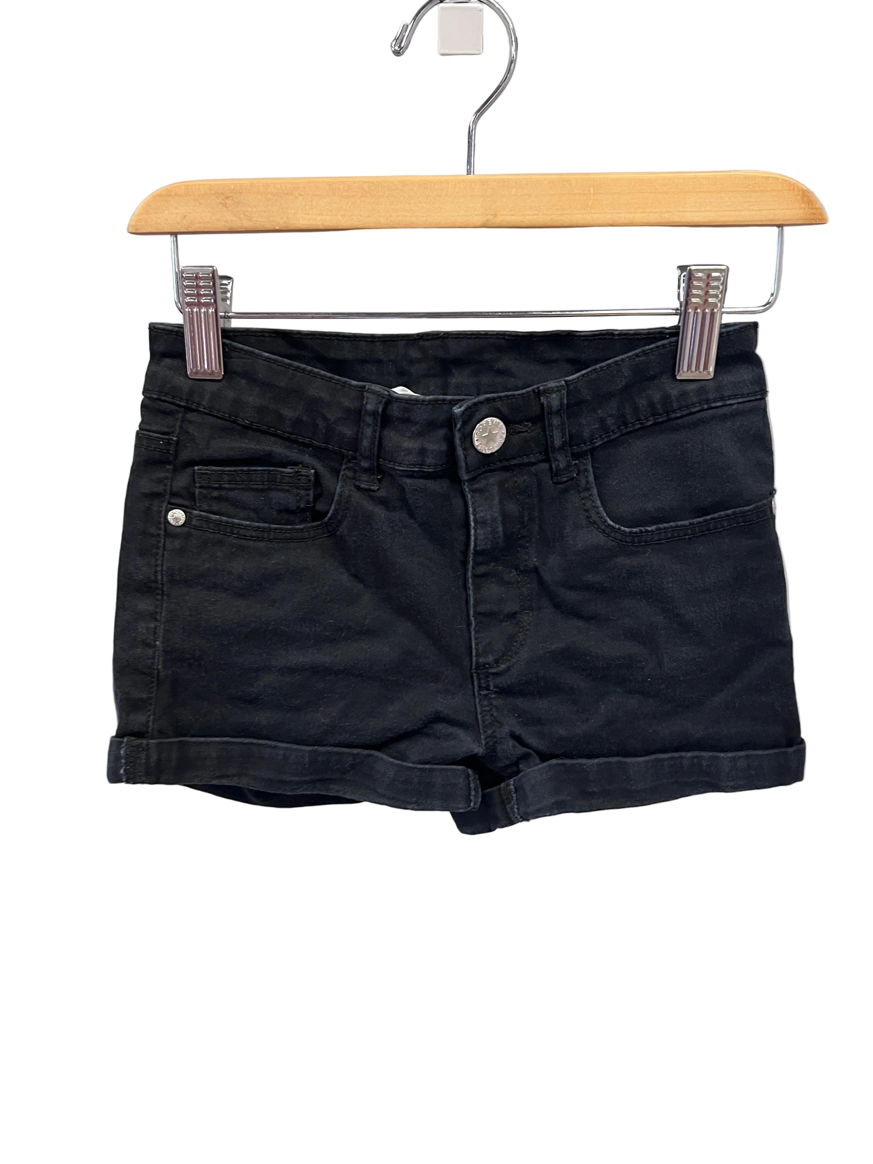 Black H&M Shorts, 8-9y