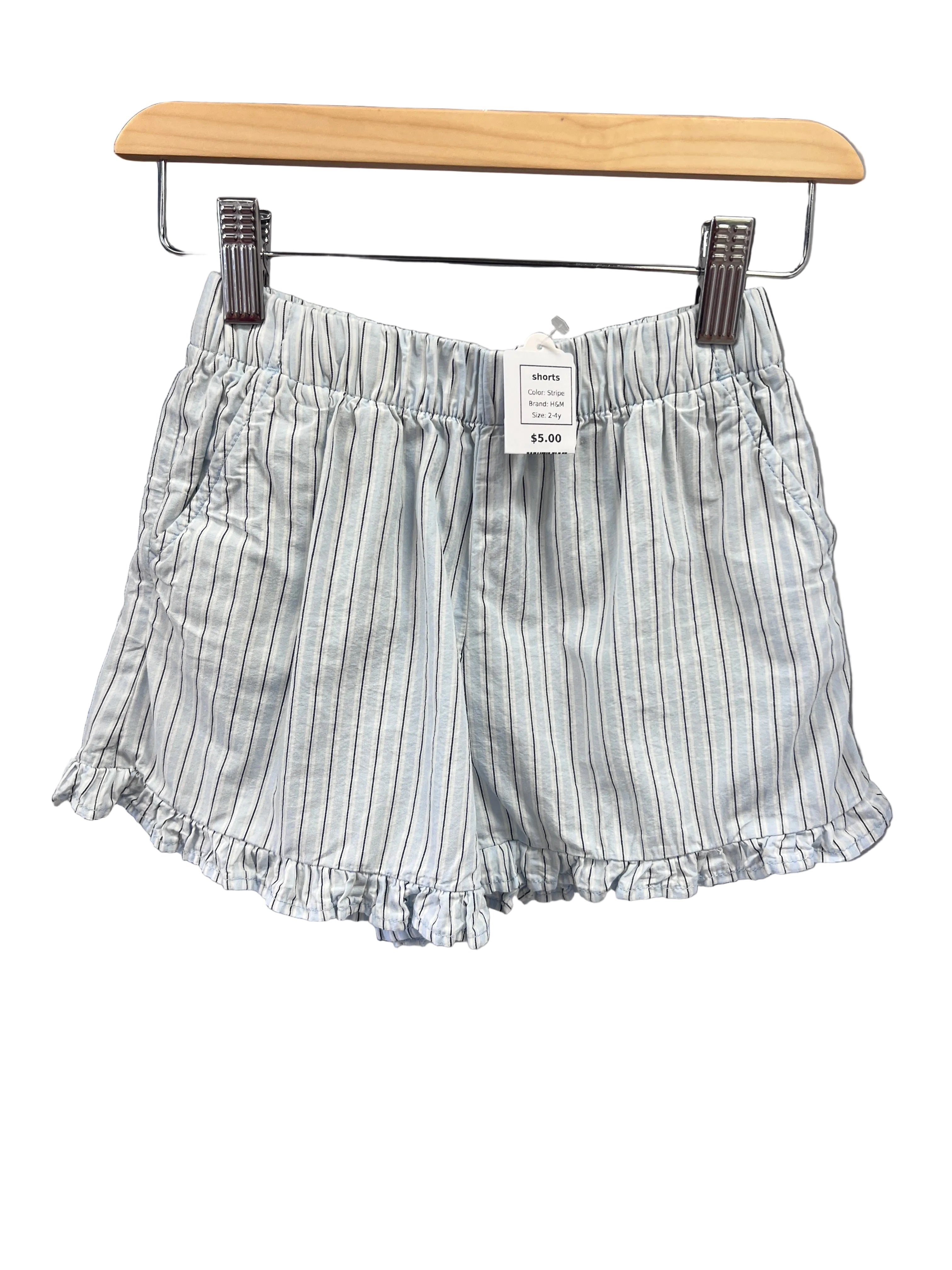 Stripe H&M shorts, 2-4y
