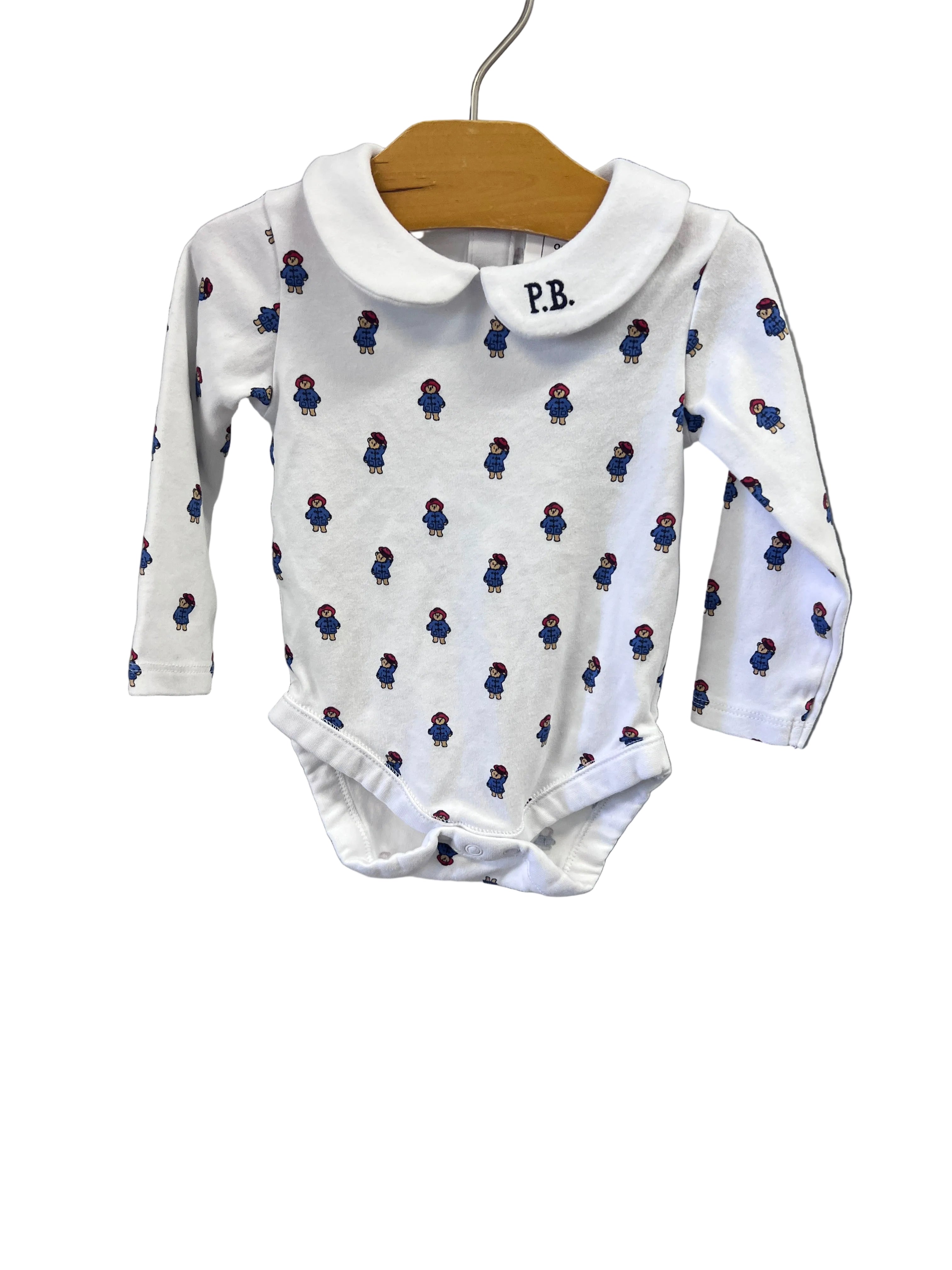 white  Onesie, 6-9m