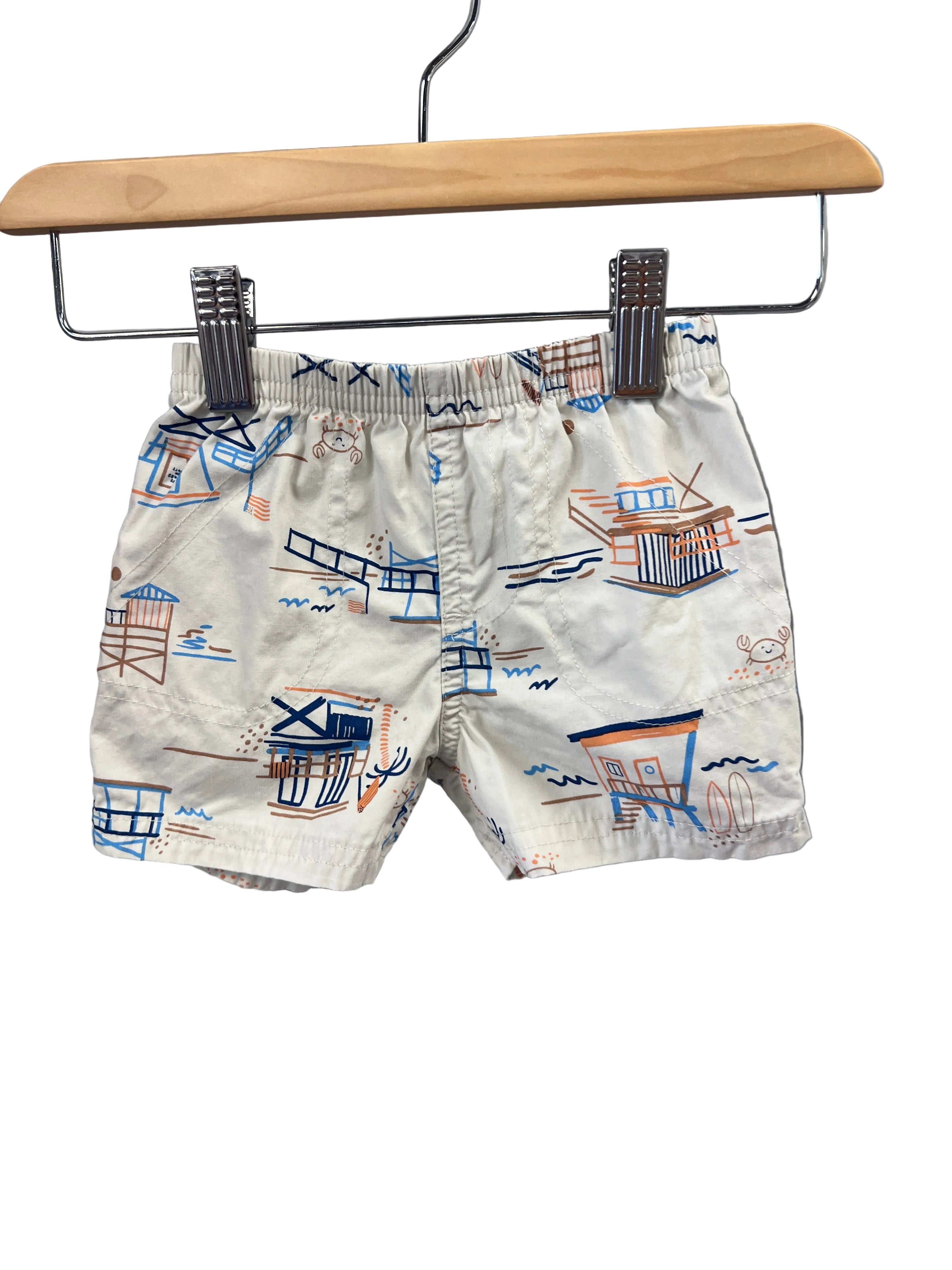 tan carters shorts, 6m