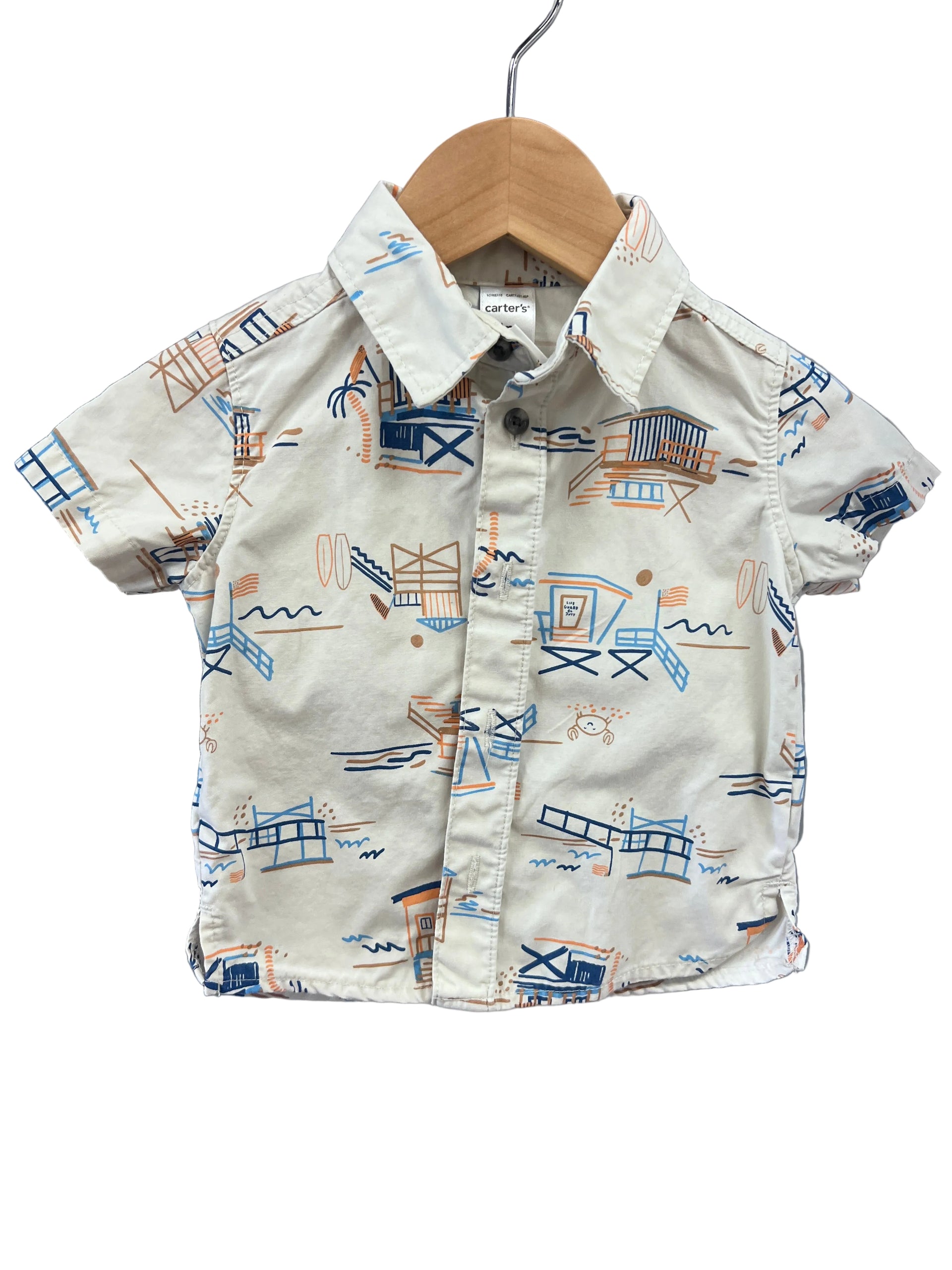 beige Carters Dress Shirt, 6m – Ladner Kids Consignment