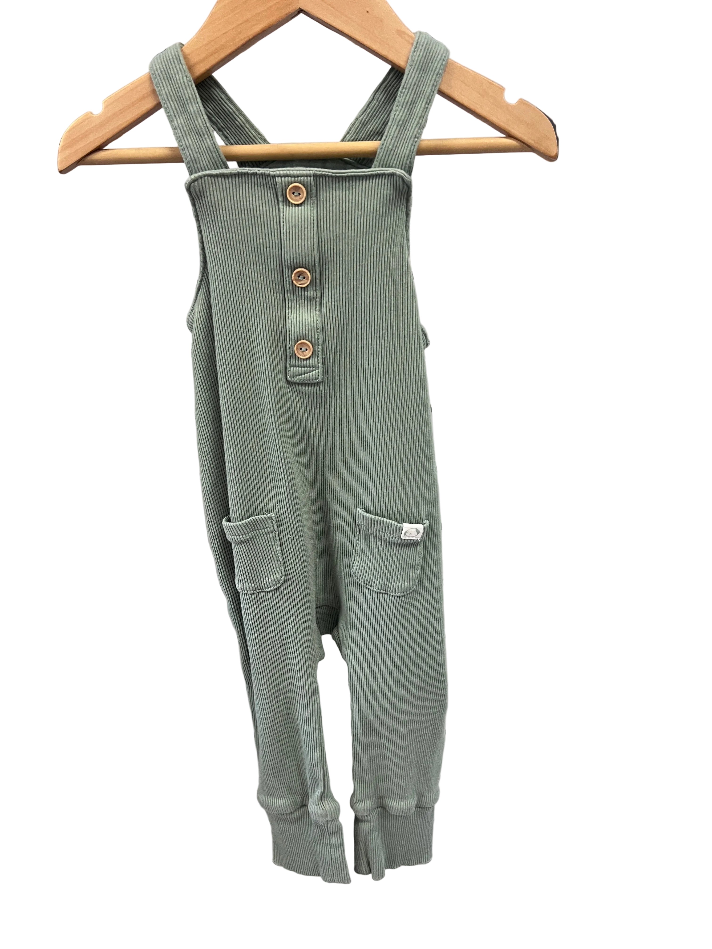 Green H&M Overalls, 6-9m