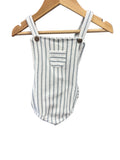 stripe Rabbit Bear Romper, 6-9m