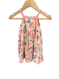 Peach Rabbit Bear Dress, 12m