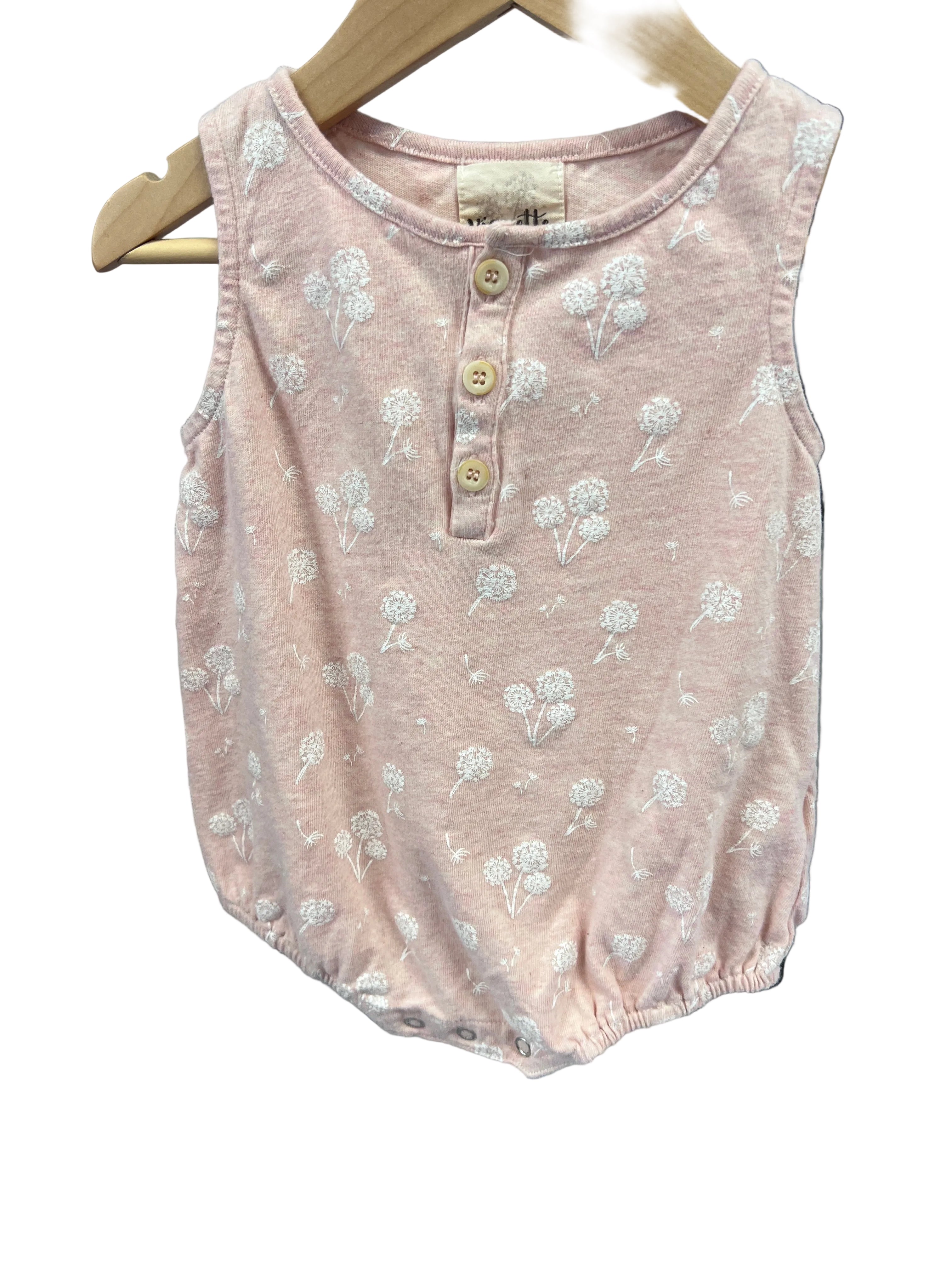 Pink Vignette Onesie, 18-24m