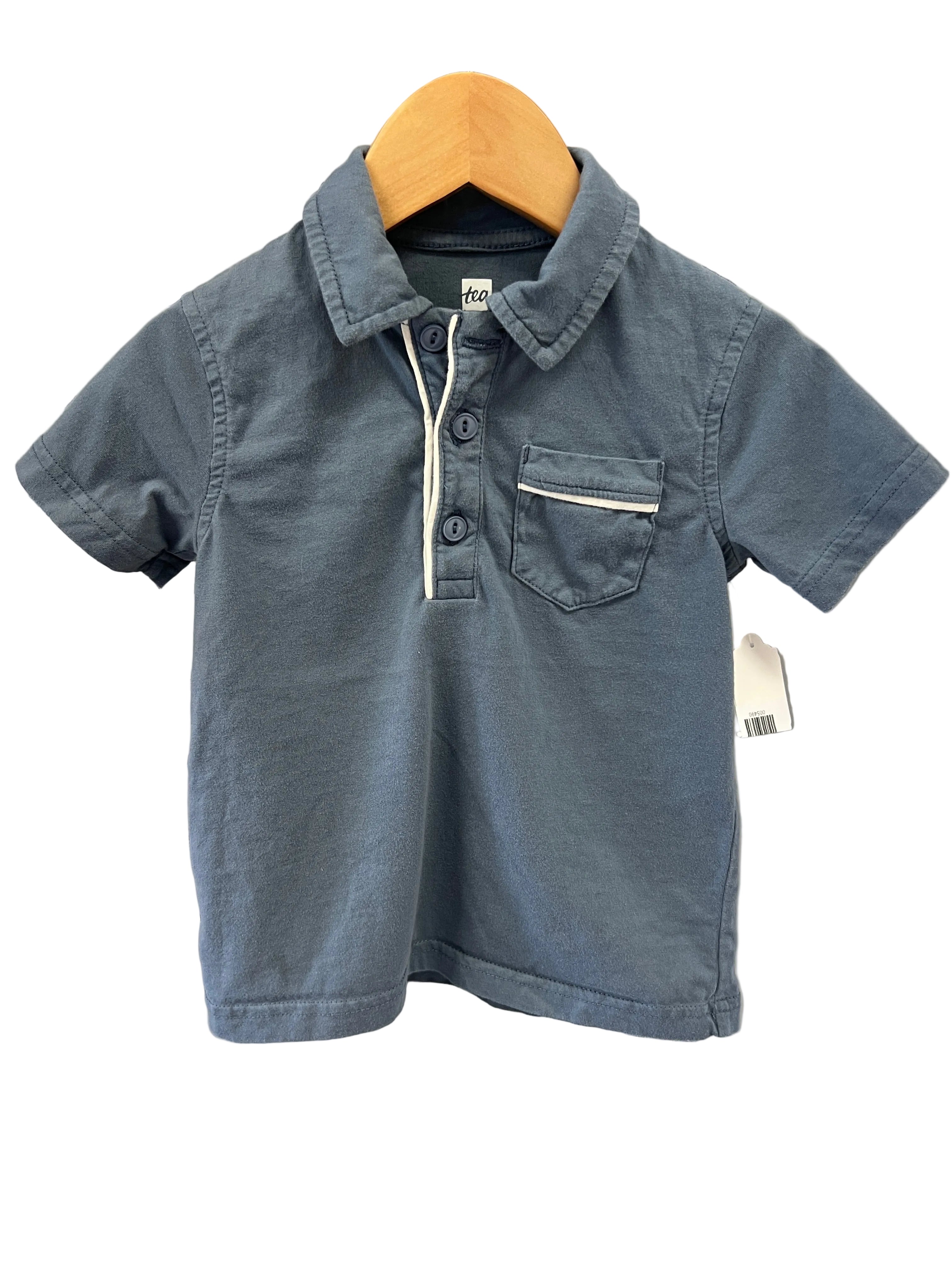 blue Tea Collection Polo Shirt, 3t
