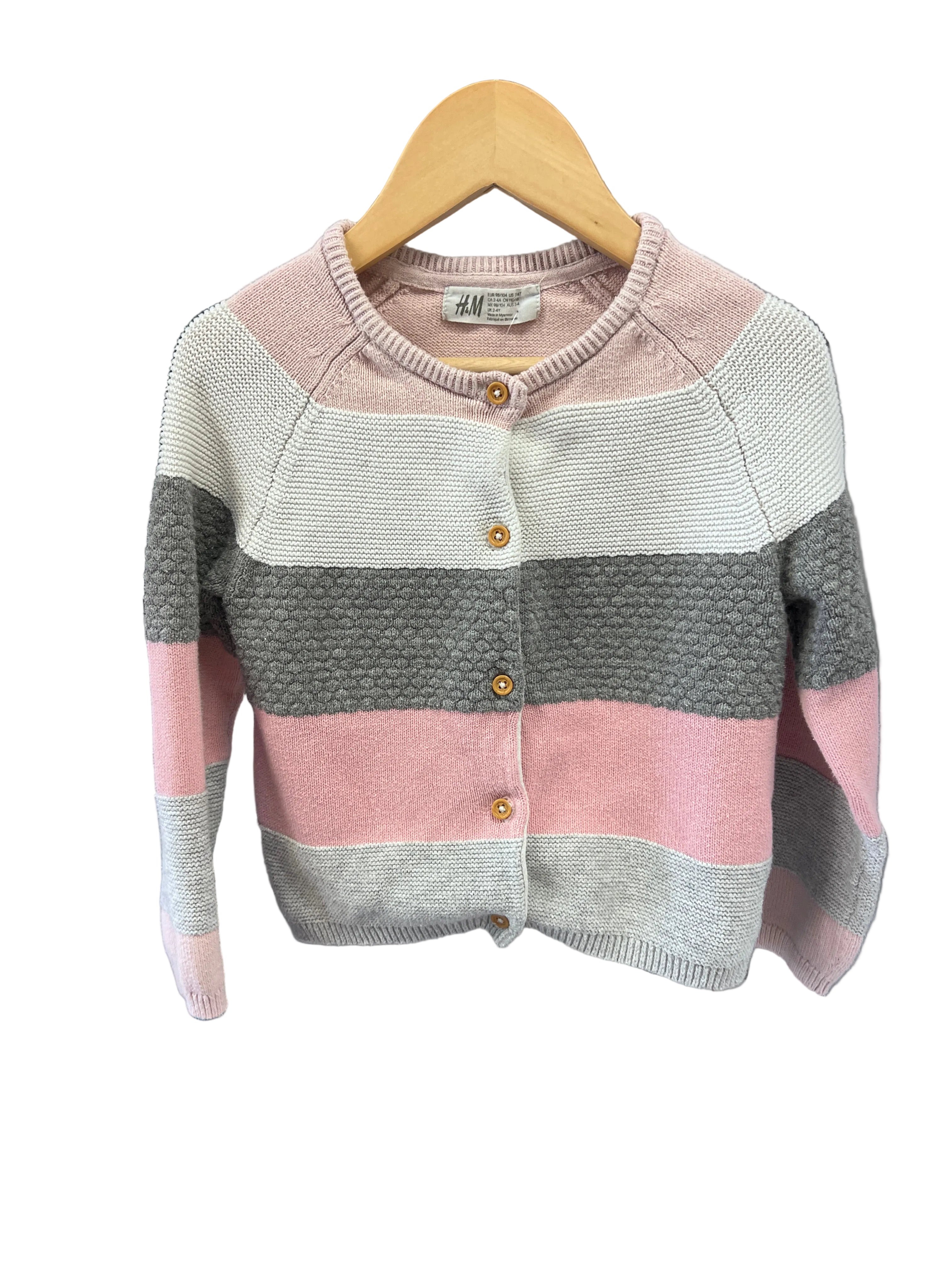 stripe H&M knit, 2-4y