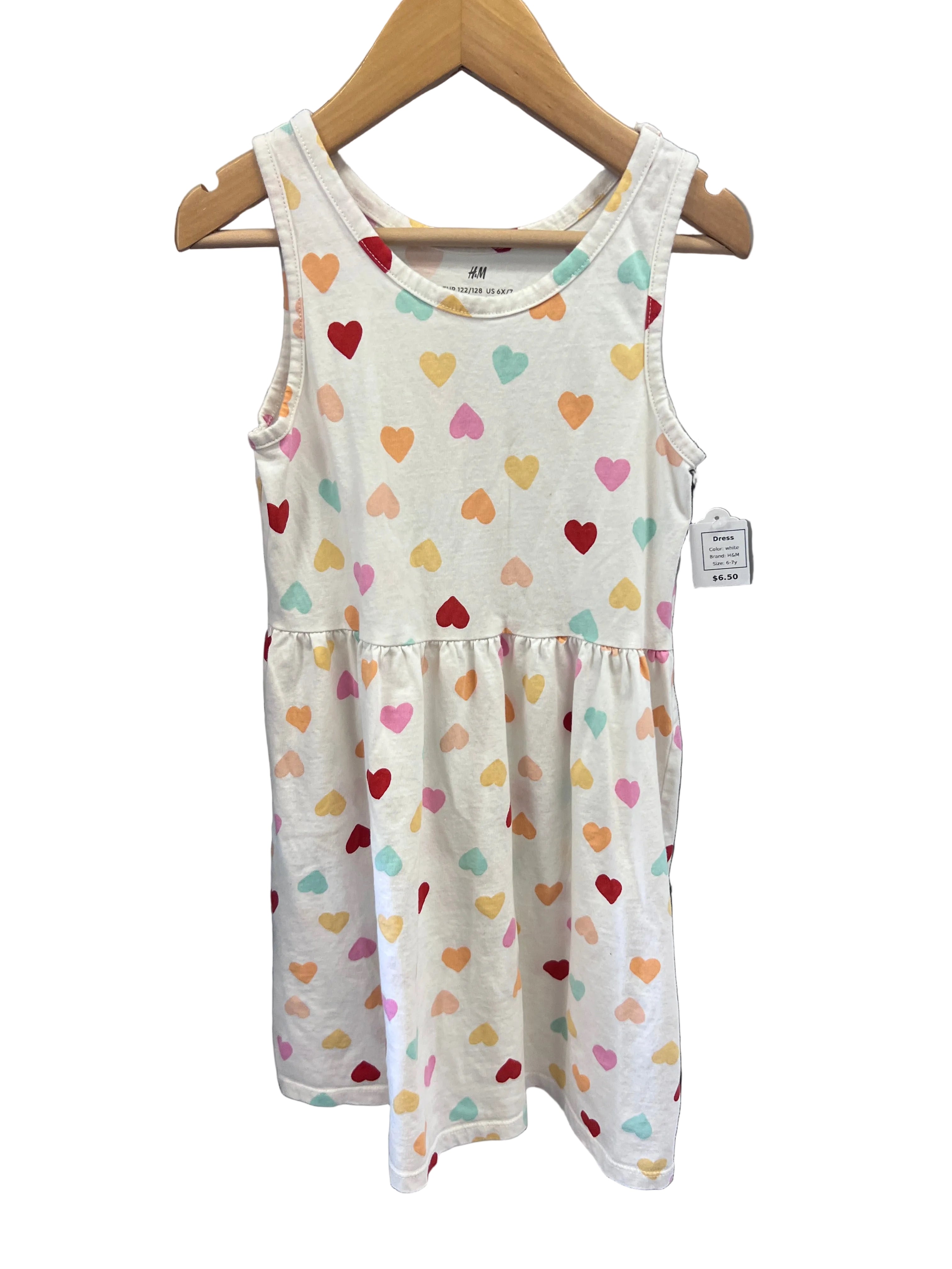 white H&M Dress, 6-7y
