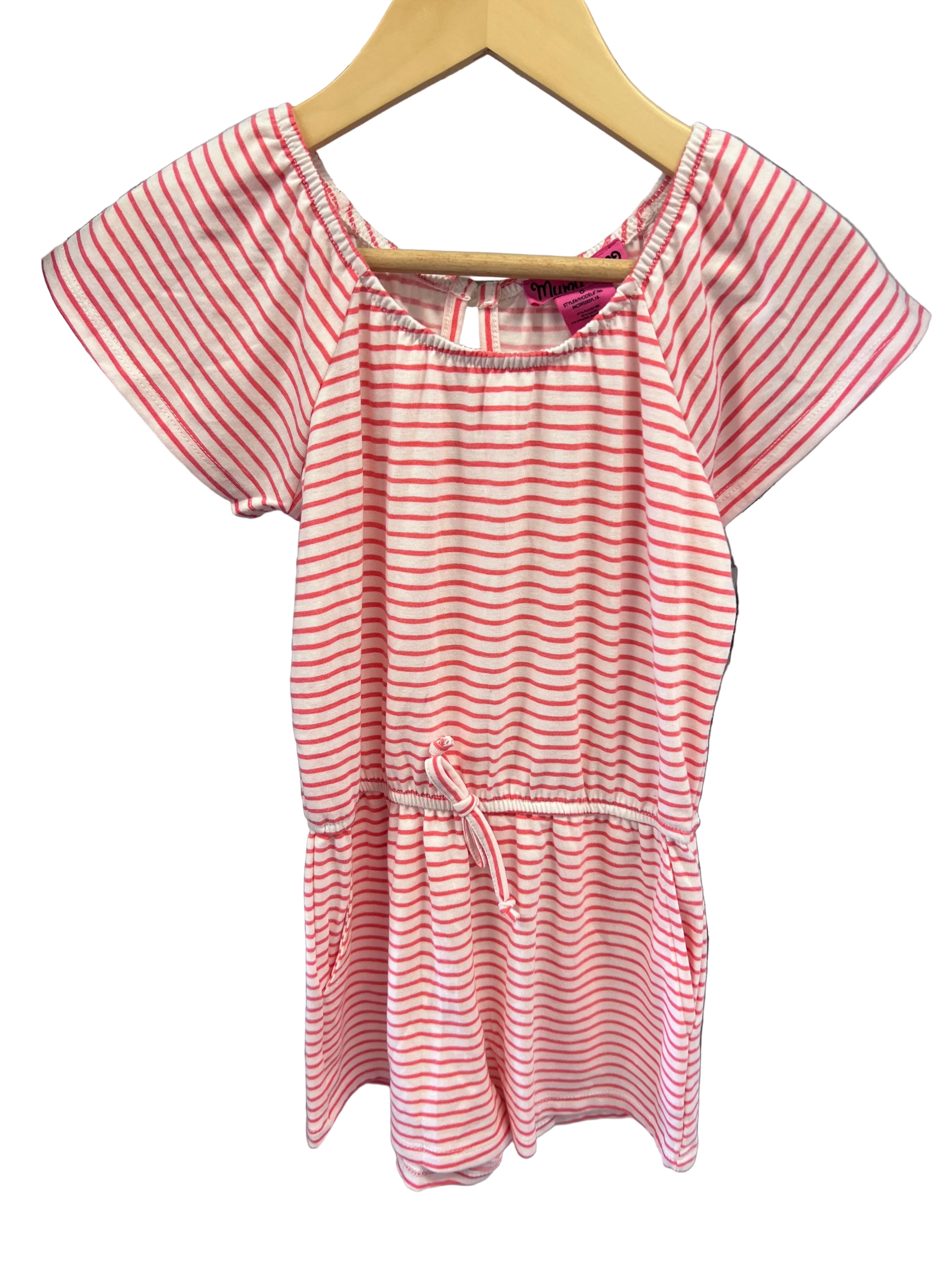 Stripe Misc Romper, 6y
