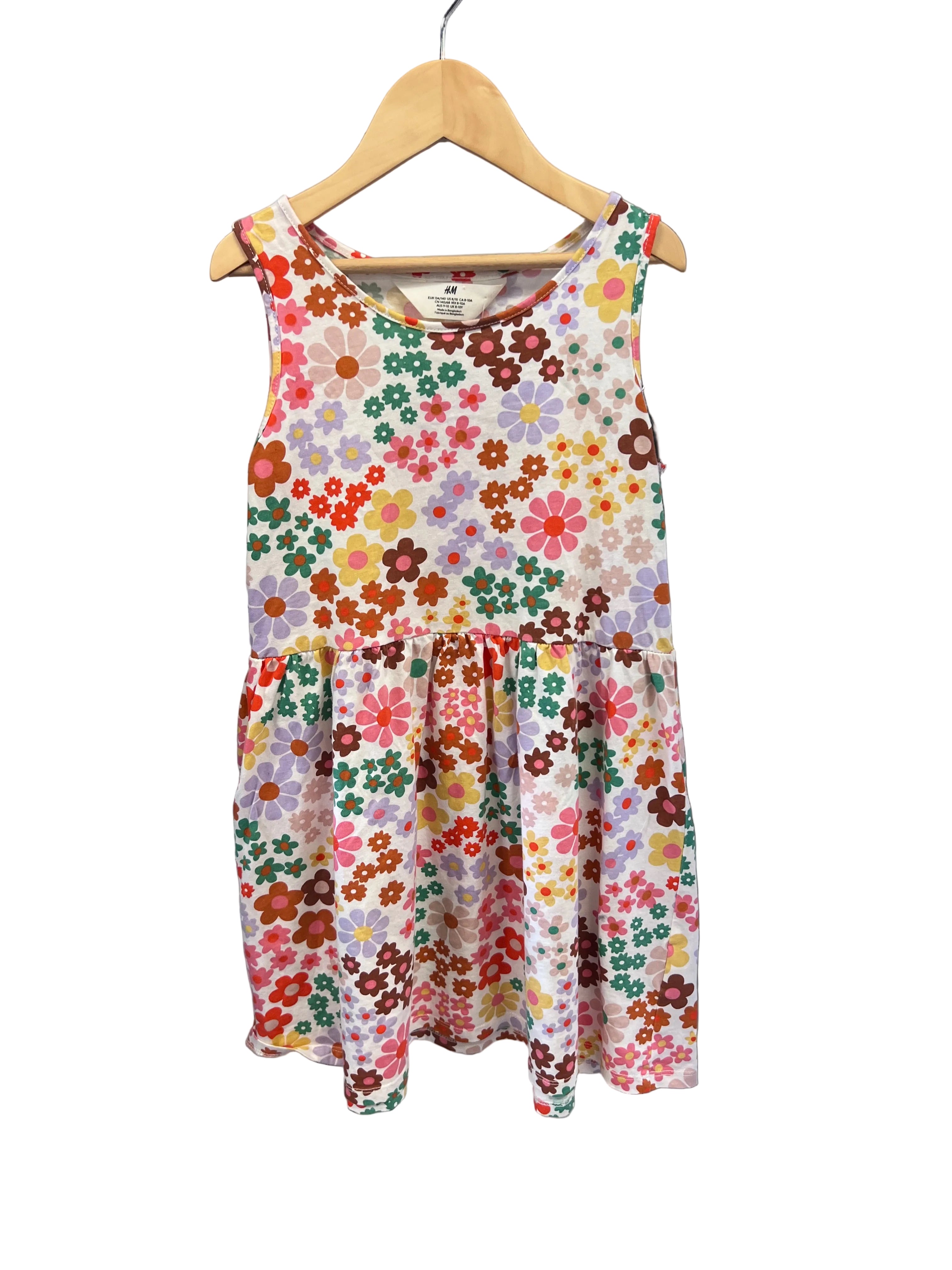 white H&M Dress, 8-10y