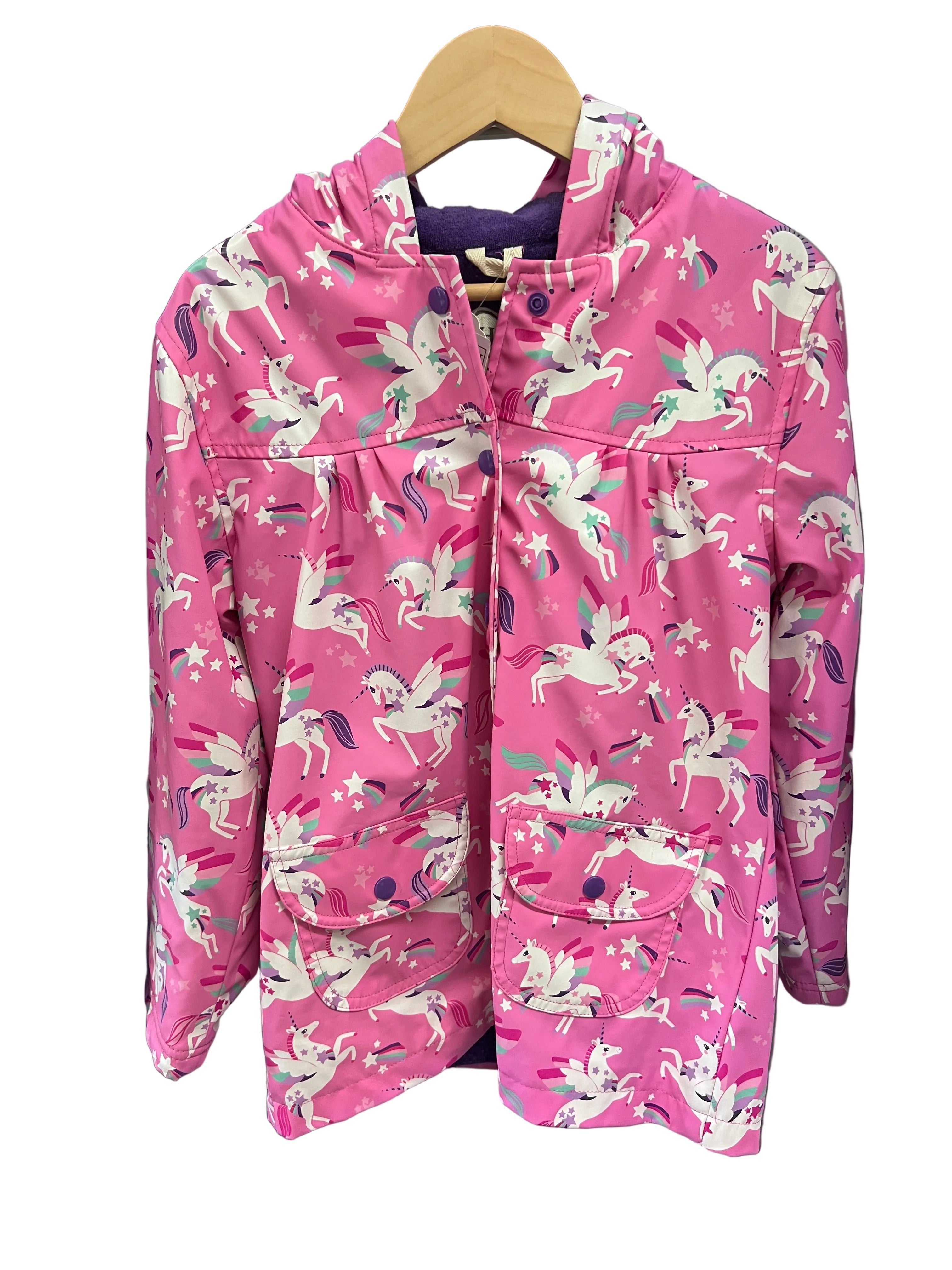 Pink Hatley Rain Wear, 7y