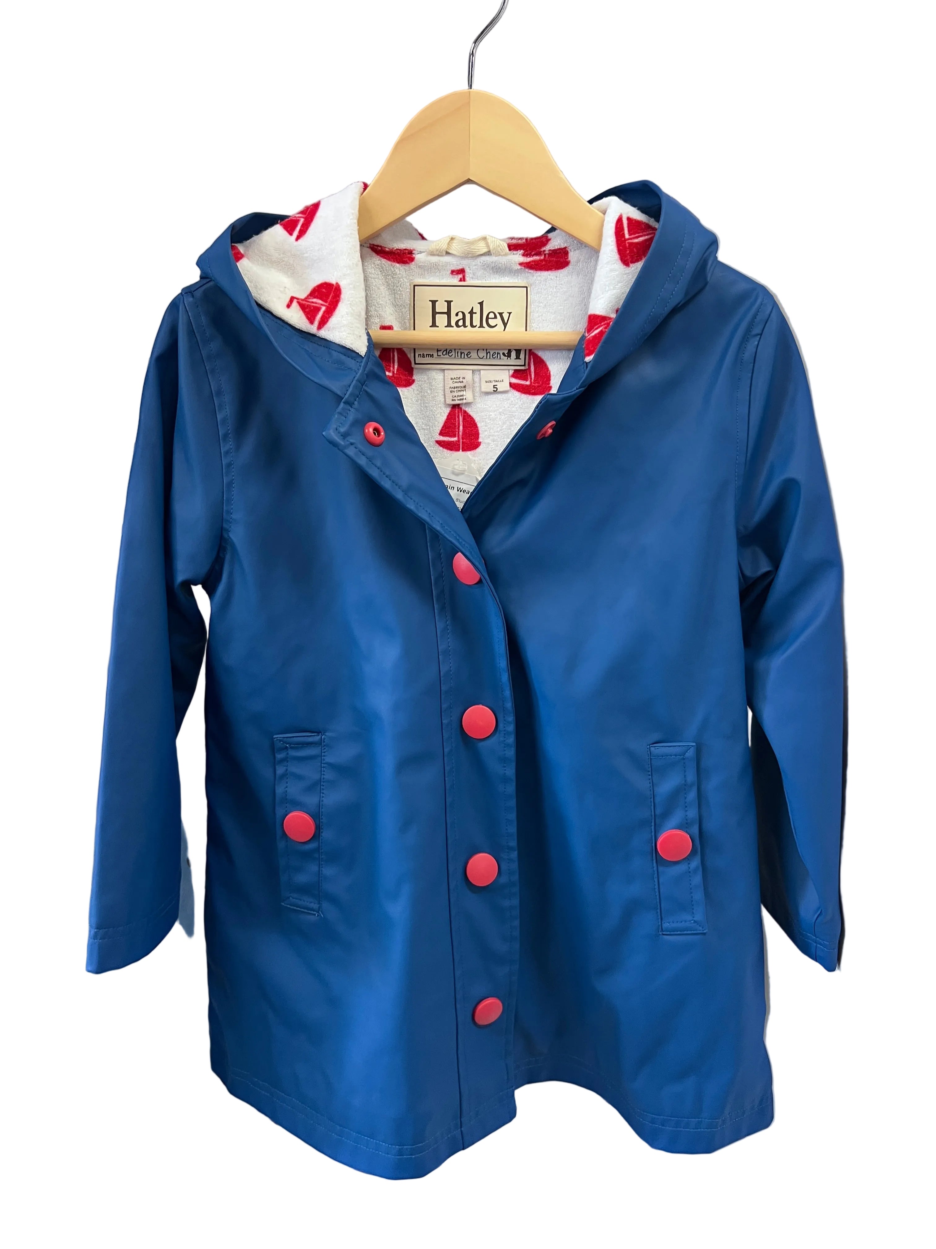 Blue Hatley Rain Wear, 5y