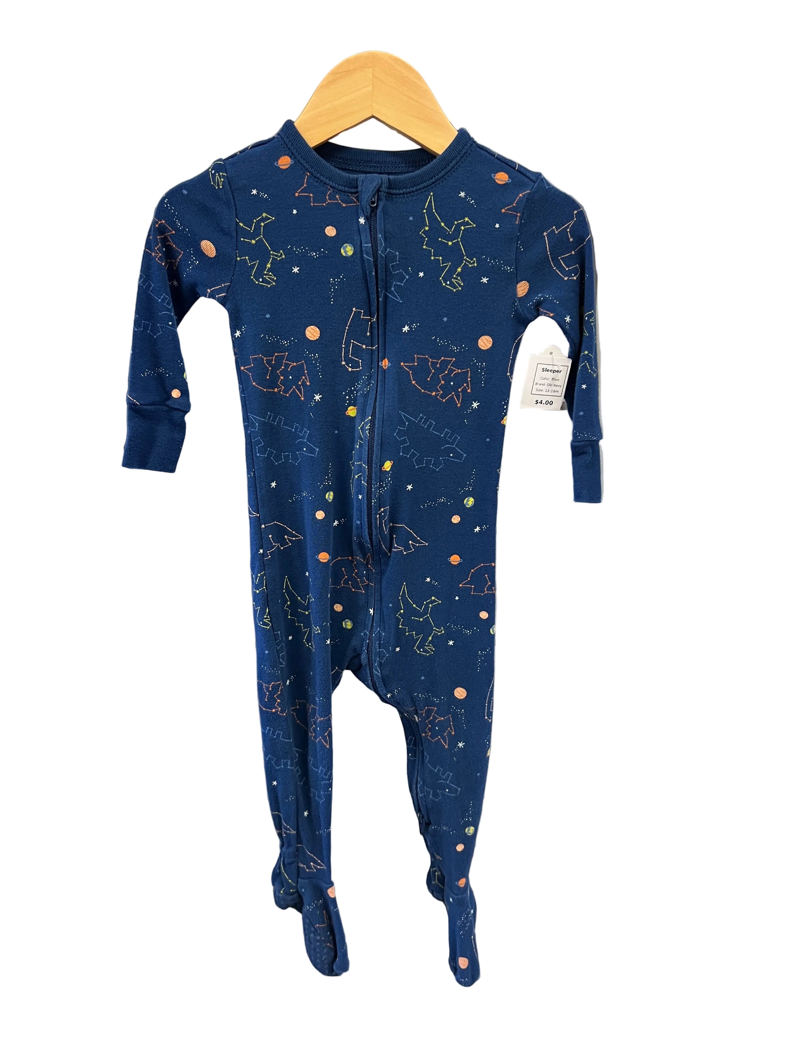 Blue Old Navy Sleeper, 12-18m